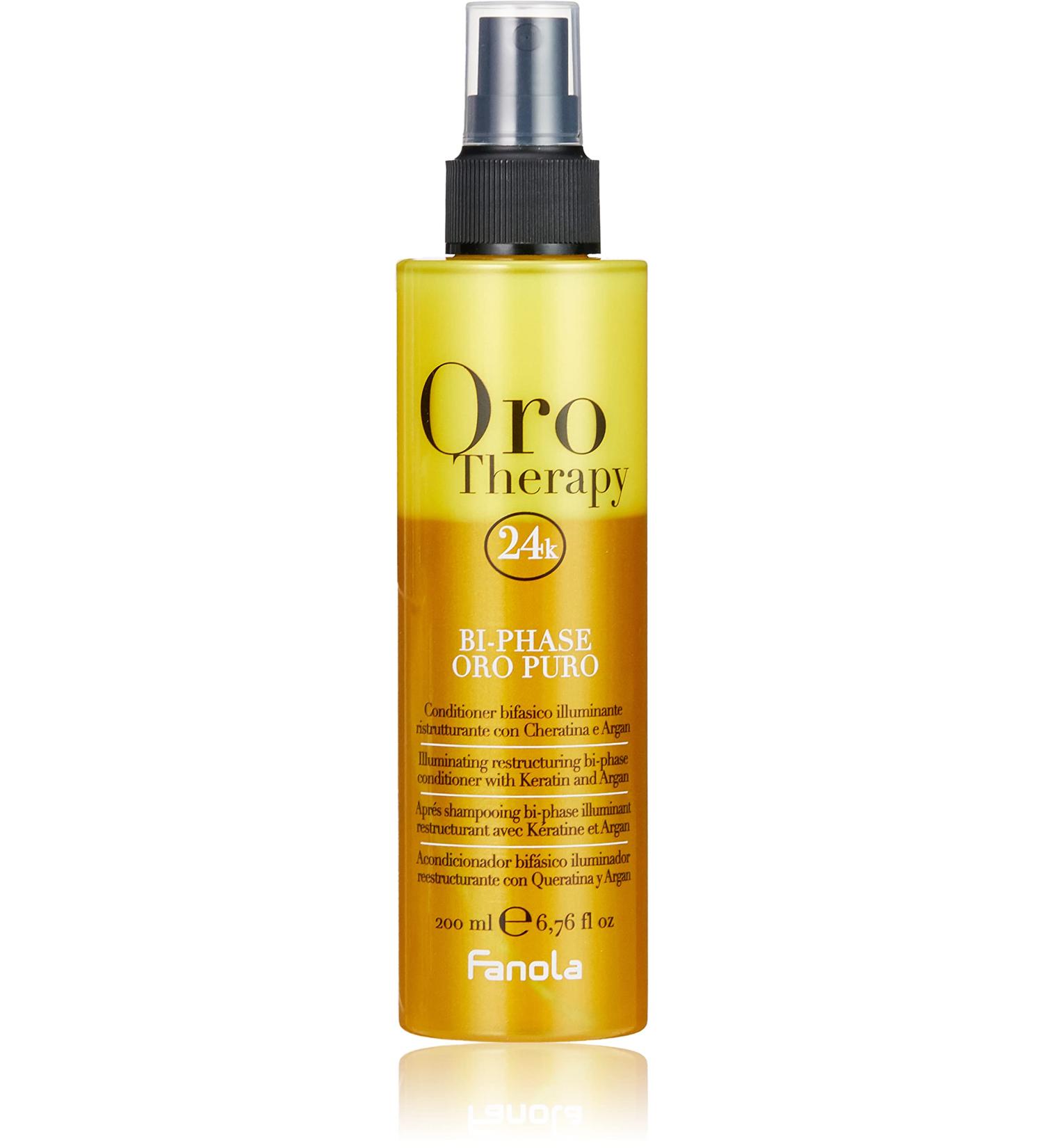 Buy Fanola Oro Puro Therapy Bi-Phase Conditioner 200ml - Aquatic - International Shipping Available - Buy Online on GoSupps.com