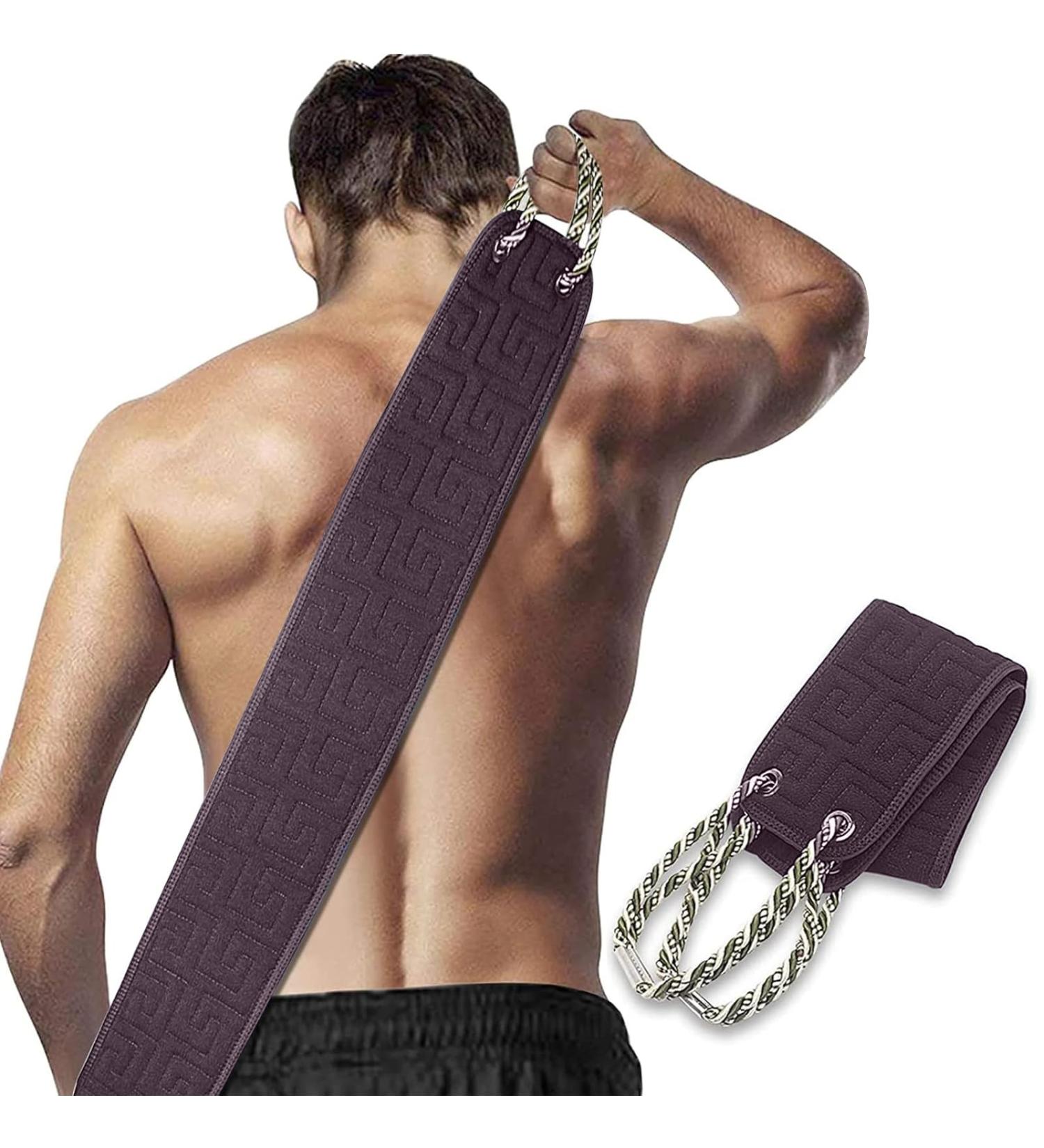 Kireida Double-Sided Shower Scrubber - Large Body Peeling Wash Flap with Handles for Gentle Exfoliation | Ideal for Geriatrics & All Skin Types - Buy Online on GoSupps.com