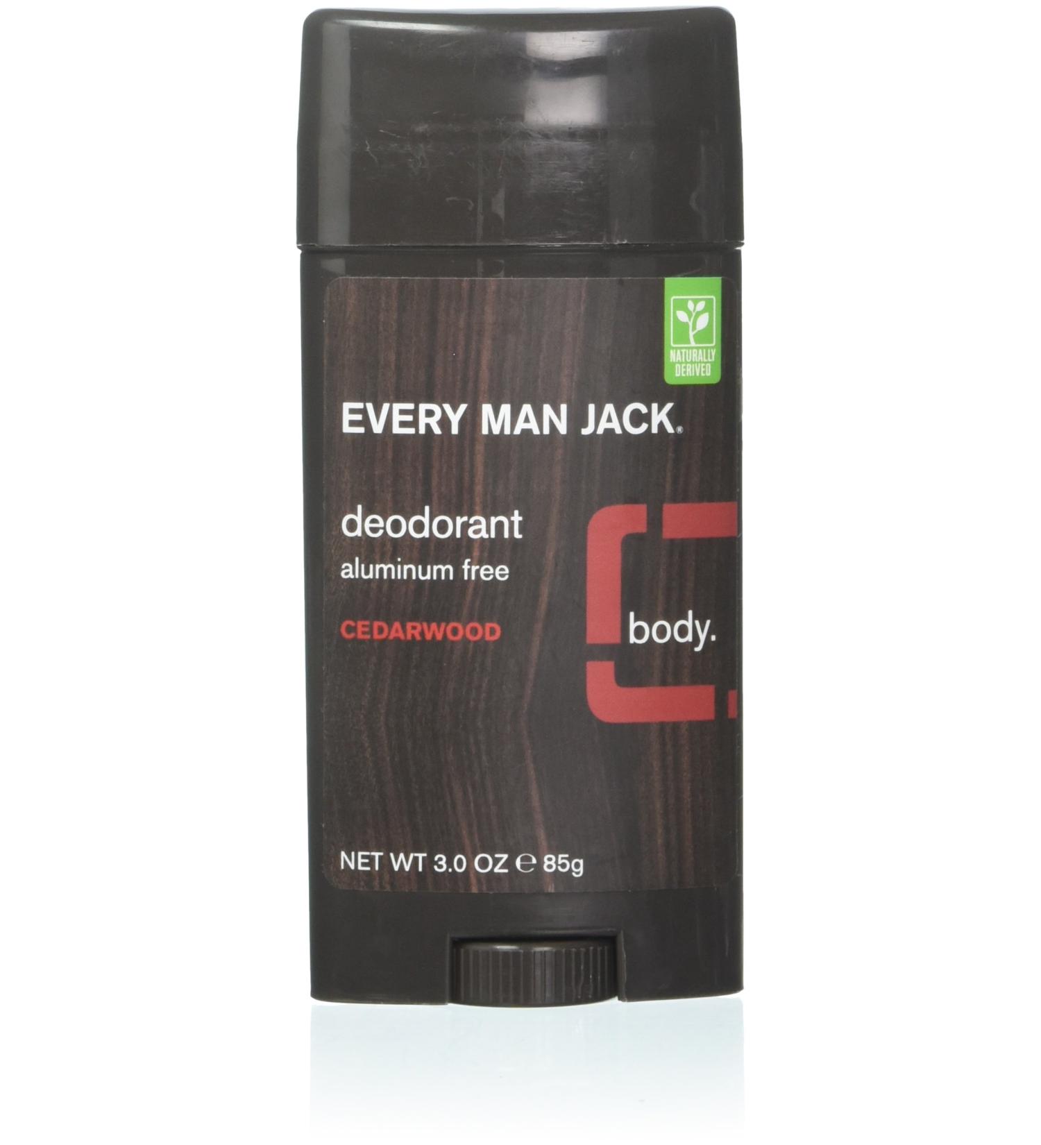 Every Man Jack Aluminum Free Cedarwood Body Deodorant - 3 oz - Buy Online on GoSupps.com