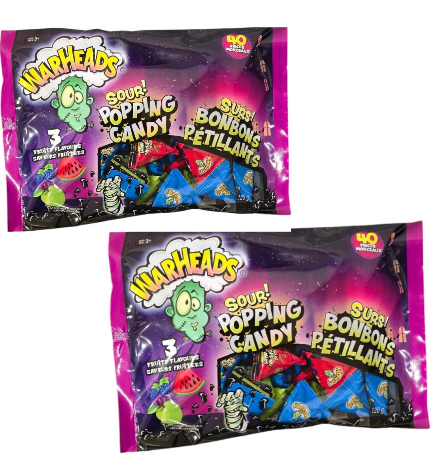 Popular American War-heads popping candies pack of 2 Total 60 counts 3 different flavours 240g in All About Retail Packaging - Buy Online on GoSupps.com
