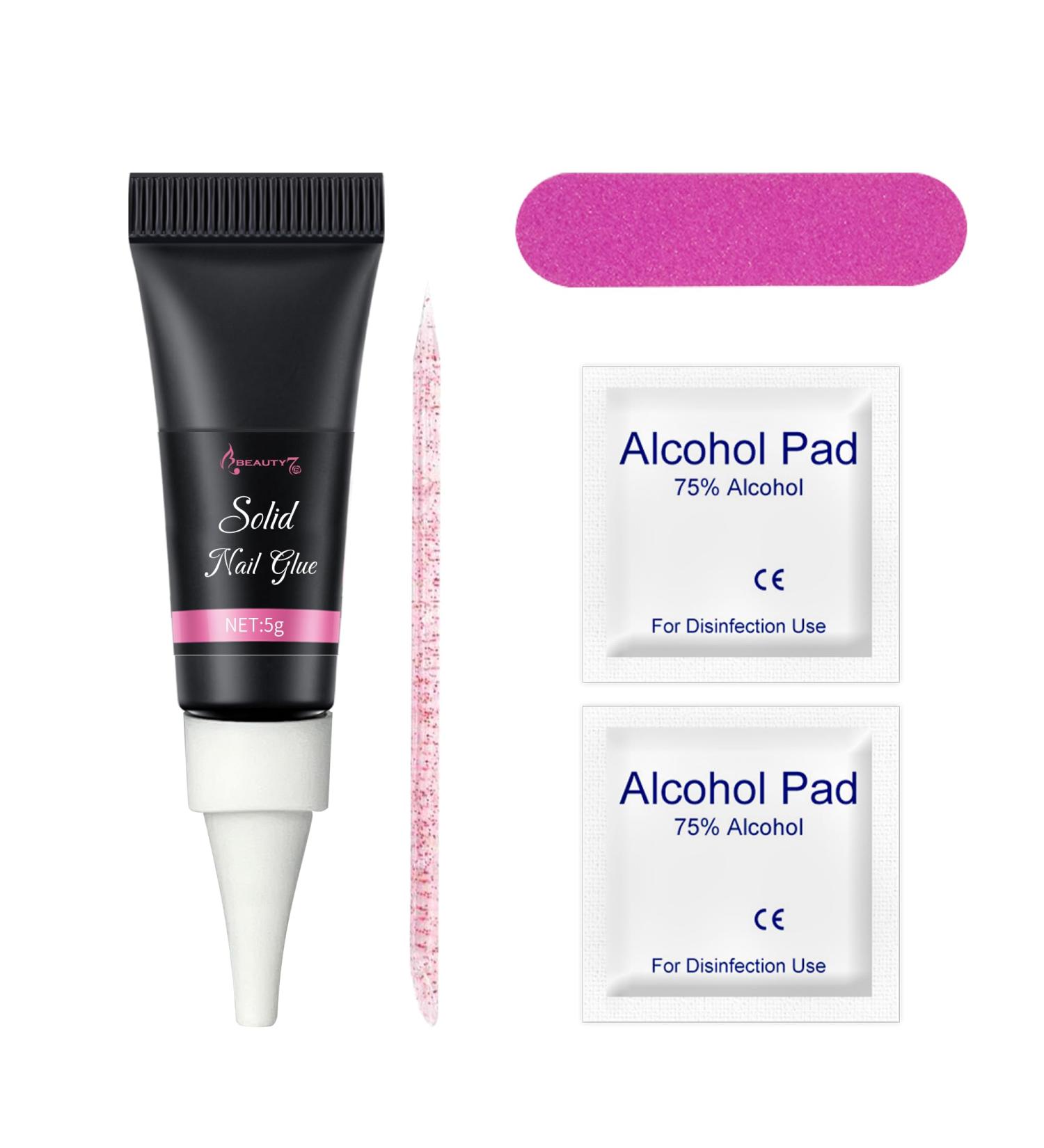 Beauty7 Solide Nail Glue 5g Extra Strong False Nail Glue For Acrylic Tips Nail Glue For Stick On Nails Acrylic Nail Glue - Buy Online on GoSupps.com