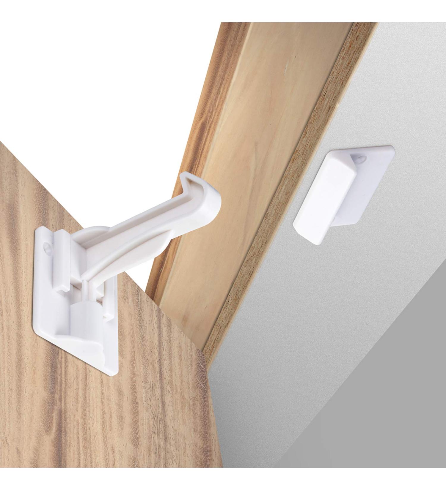 Upgraded Invisible Baby Proofing Cabinet Latch Locks (10 Pack) - No Drilling or Tools Required for Installation  Works with Most Cabinets and Drawers  Works with Countertop Overhangs  Highly Secure - Buy Online on GoSupps.com
