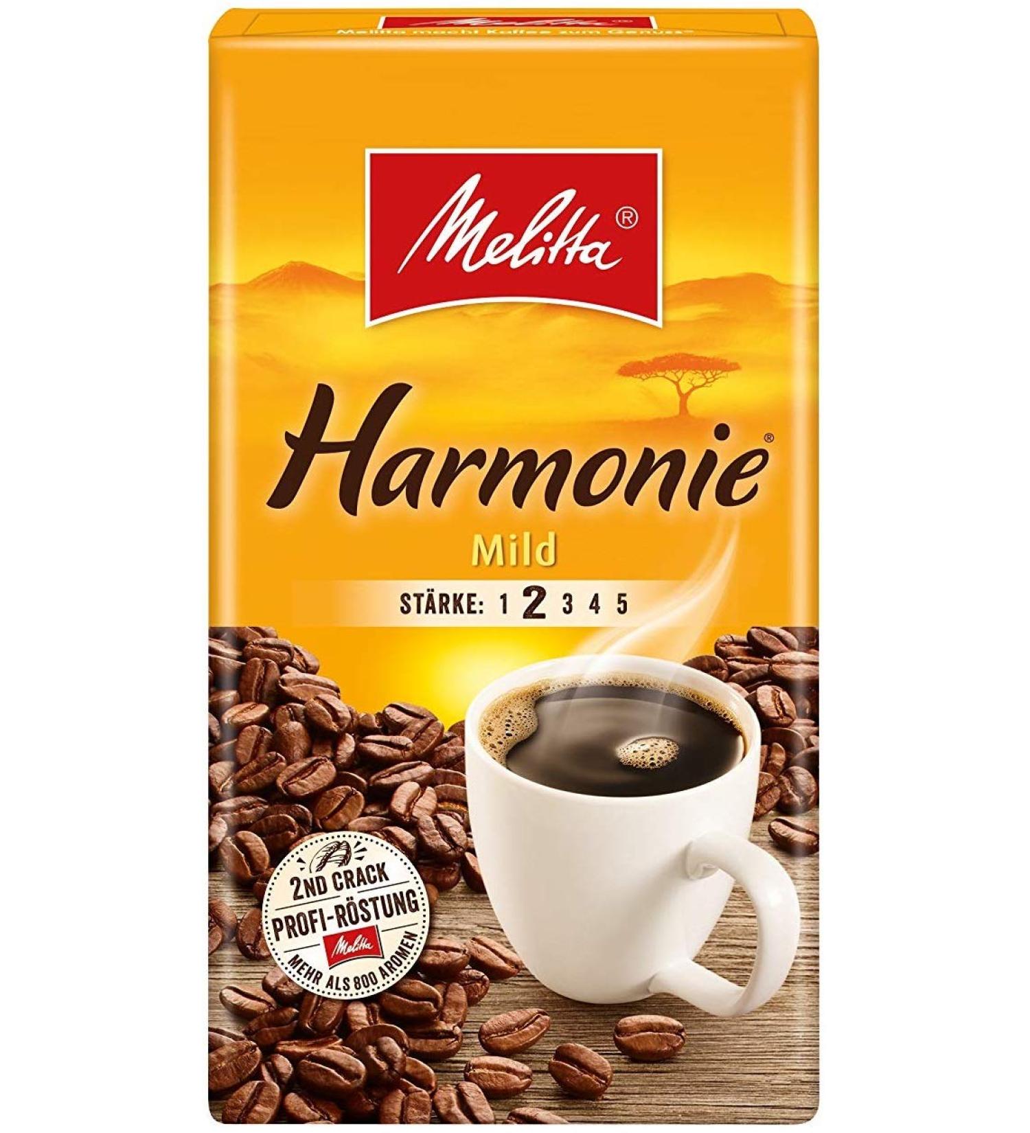  Melitta Melitta HARMONIE Mild Filter Coffee 18 x 500 g (9000 g) Melitta Ground Coffee - Buy Online on GoSupps.com
