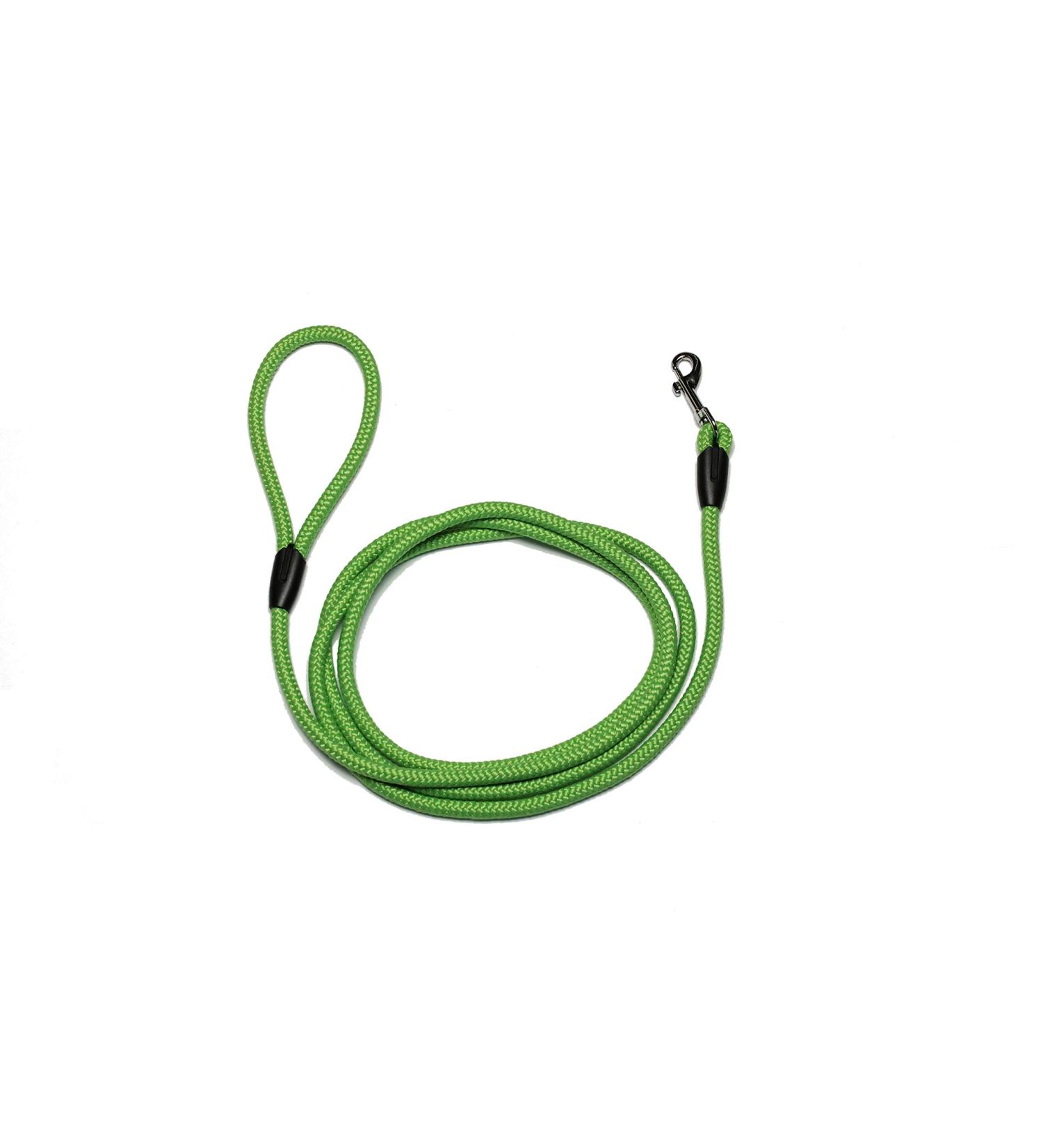 Leash - Rope leash with hand loop Basic 10mm 27 colours 7 lengths (2.50 m Kiwi) 2.50 m kiwi