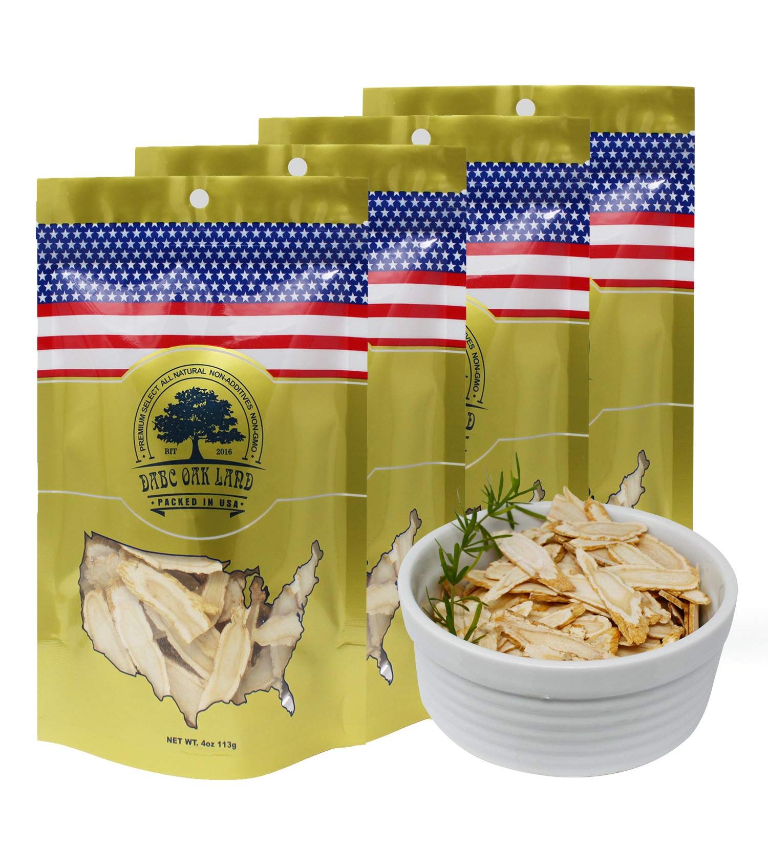 DABC OAK LAND American Ginseng Slices from Wisconsin (Sliced Ginseng Root Wisconsin Grown!Most People Use It to Make Ginseng Tea! Good for Health! / (Sliced Ginseng Root) 113g/Bag - Buy Online on GoSupps.com