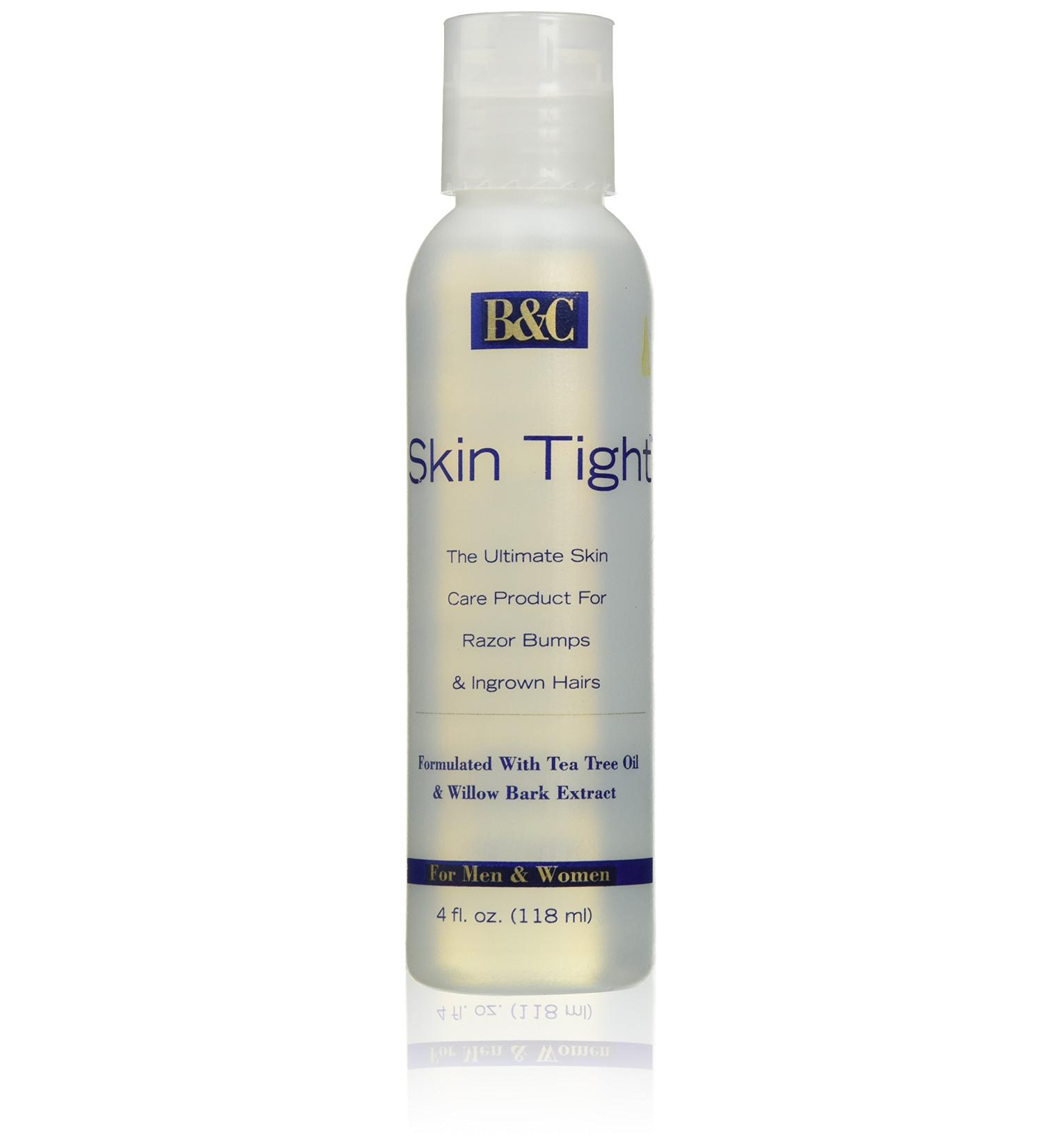B&C 1001 Skin Tight Ointment Regular For Razor Bumps & Ingrown Hair, for Men & Women, 4 Ounce (118ml)
