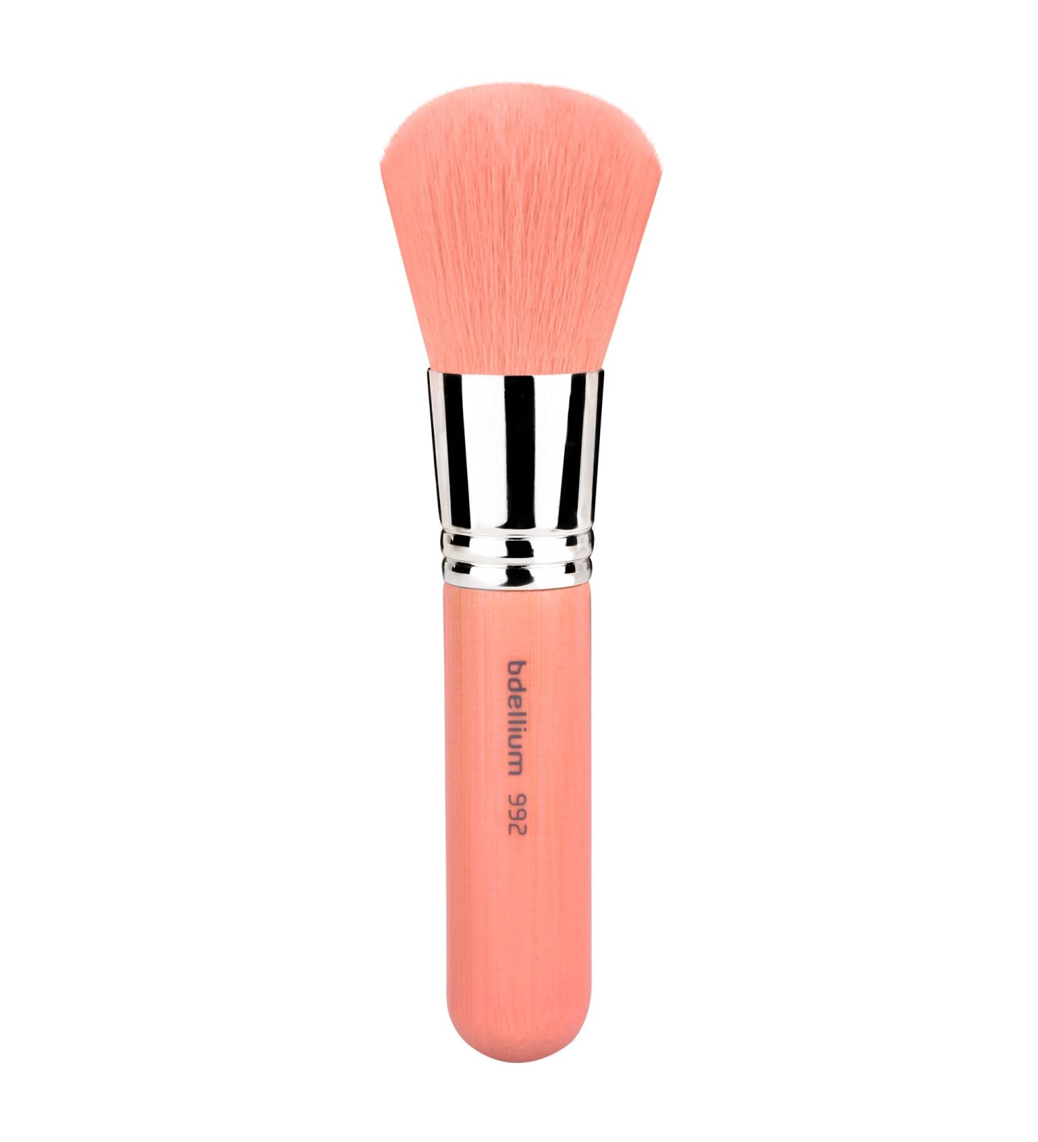 Bdellium Tools Pink Bambu 992 Bronzer Brush - Professional Makeup Brush with Soft Synthetic Fibers for Uniform Coverage - Ideal for All Face Types - Ships Internationally - Buy Online on GoSupps.com