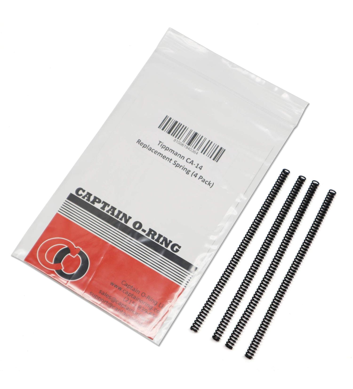 Captain O-Ring Replacement Tippmann CA-14 Drive Springs (4 Pack) - Compatible with Tippmann 98 Custom, Model 98, A5, X7, BT-4, SW-1 and More - Valken #59/82690, BT #60 Spring Replacement - Buy Online on GoSupps.com
