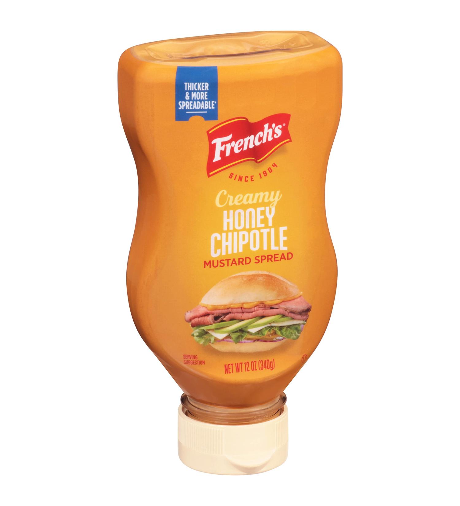 French's Creamy Honey Chipotle Mustard Spread 12 oz - Spicy Sweet Condiment - 1 Pack - Buy Online on GoSupps.com