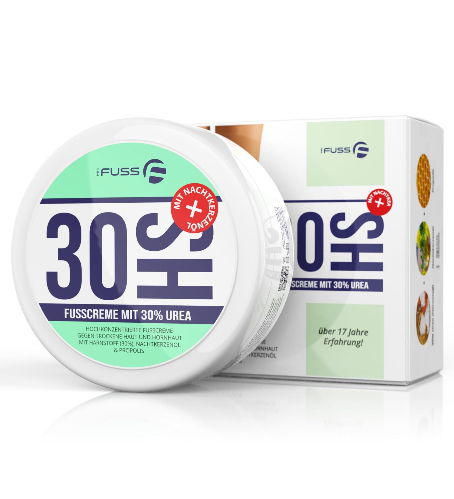 Mr. Foot 30hs Shoot Ointment - 30% Urea Foot Repair Cream for Corn Removal & Dry Skin with Propolis & Evening Primrose Oil - 200ml (1 Pack) - Buy Online on GoSupps.com
