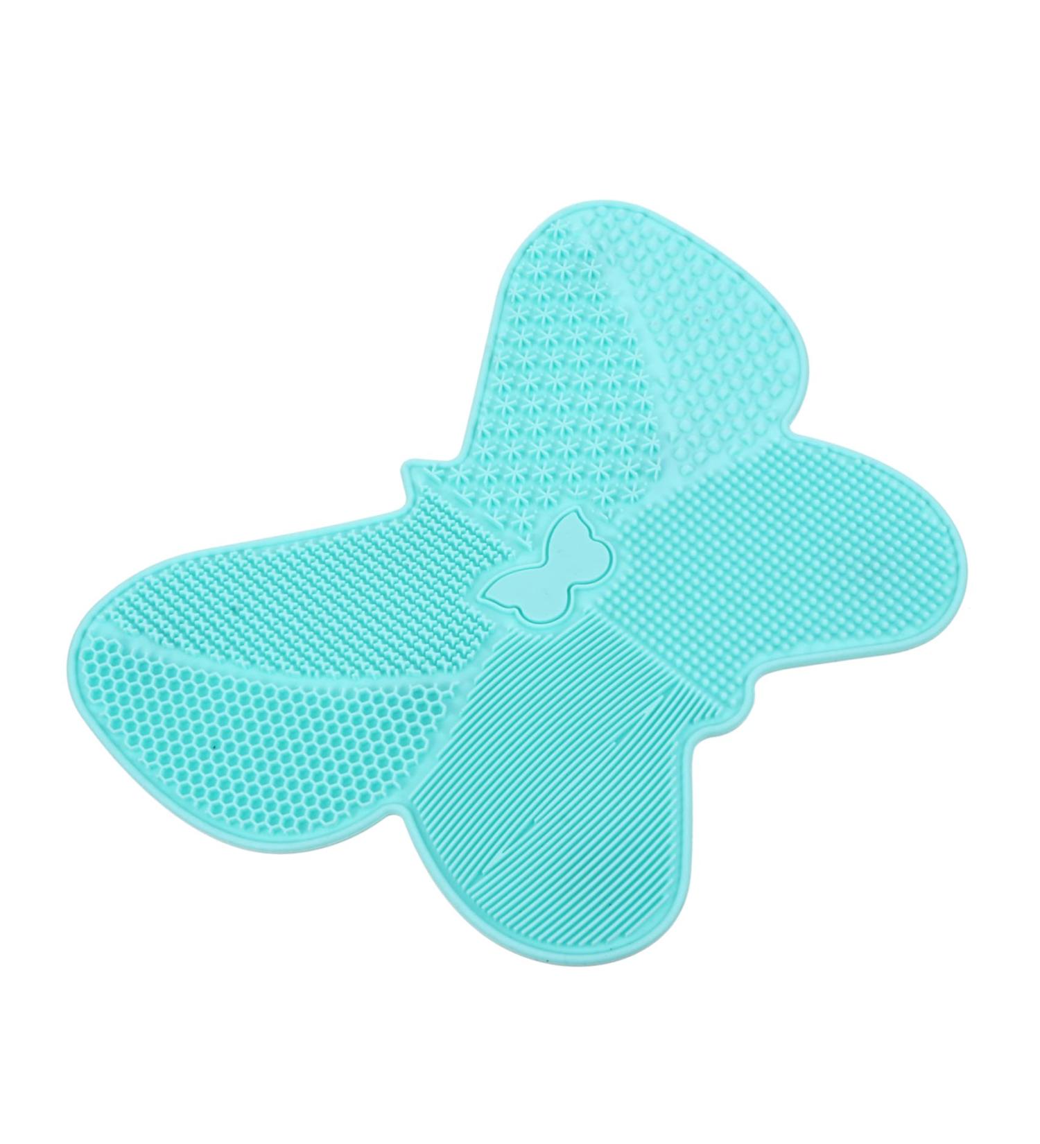 1pc Silicone Scrub Pad Silicone Brush Cleaner Cleaning Scrubber Makeup Cleaning Mat Silicon Makeup Brush Mat Cosmetic Brush Cleaning Mat Hair Brush Cleaning Tool Scrubber - Buy Online on GoSupps.com