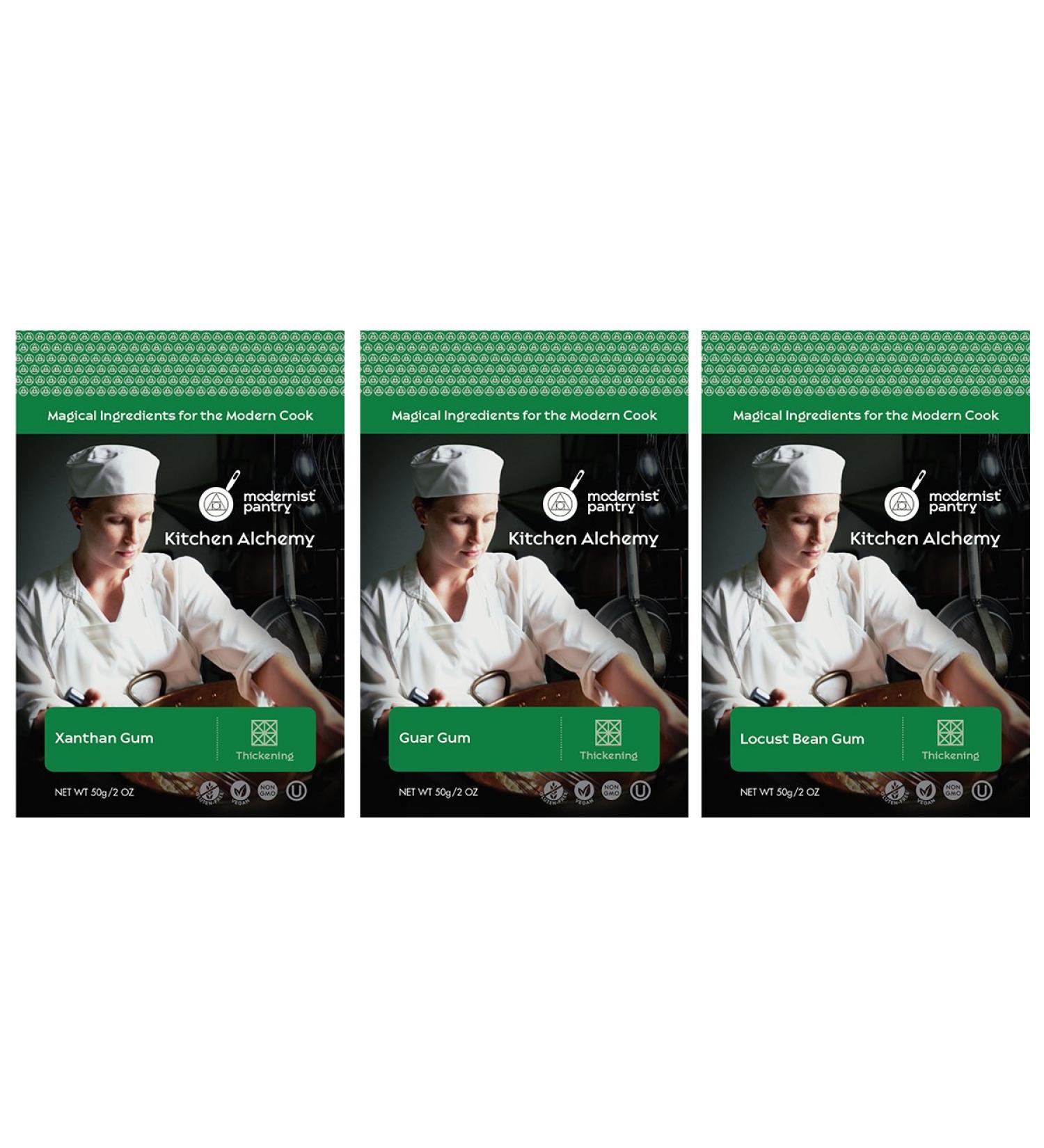 Xanthan Gum Guar Gum Locust Bean Gum Value Pack - Non-GMO, Gluten-Free, Vegan - 150g (6oz) - OU Kosher Certified - Buy Online on GoSupps.com