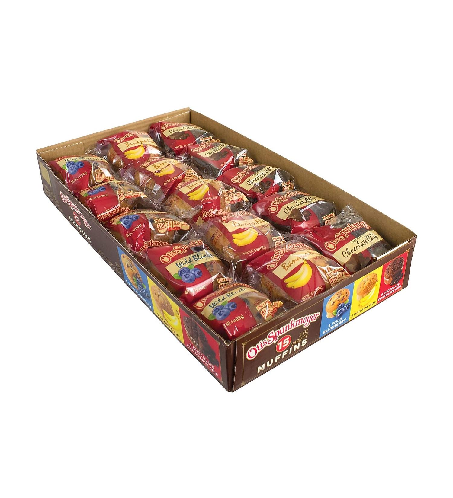 Otis Spunkmeyer Muffin Variety Pack - 15 Pack of 4 oz Delicious Treats - Buy Online on GoSupps.com