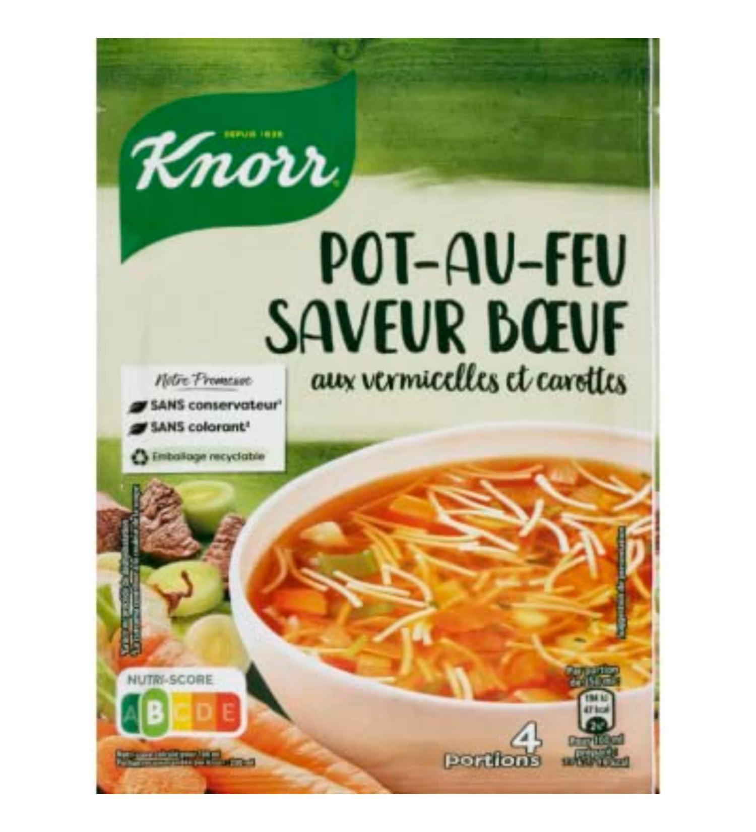 Knorr Pot-au-feu soup with vermicelli and carrots - 55g sachet