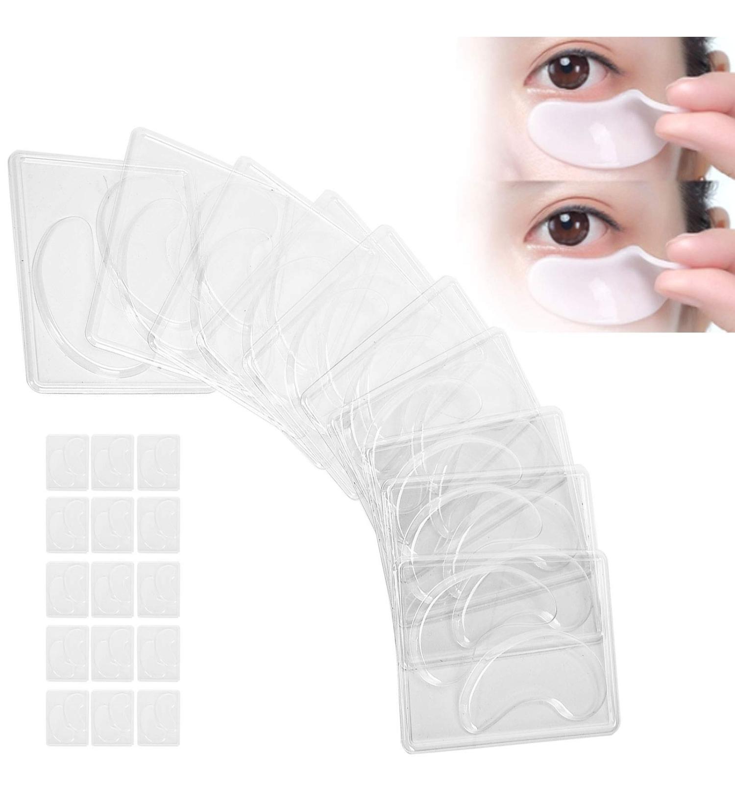 Brrnoo 25pcs Transparent DIY Eye Mask Mold - Portable Reusable Eye Mask Patch Tray Set for Home Spa - Buy Online on GoSupps.com