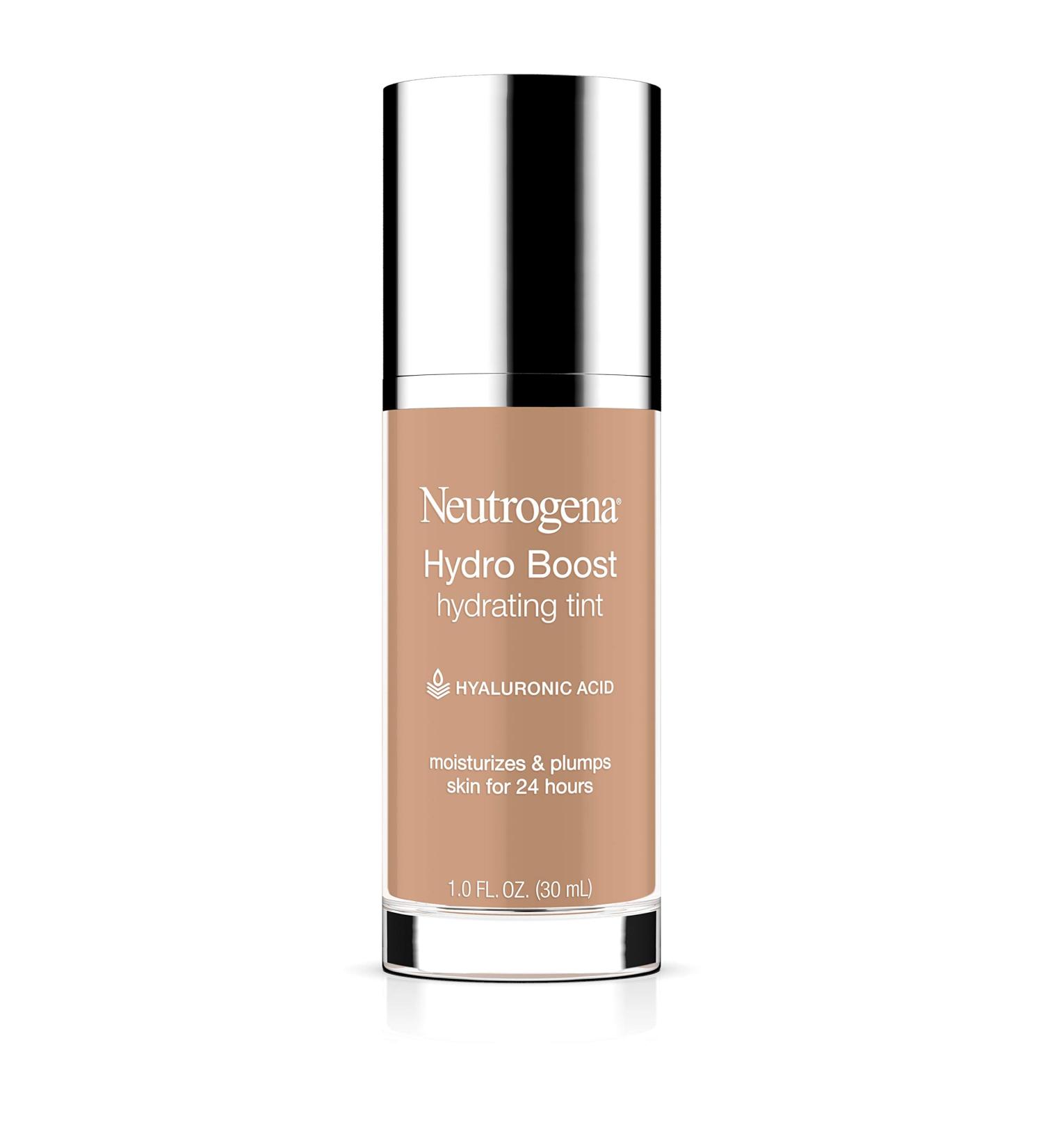 Neutrogena Hydro Boost Hydrating Tint Foundation 40 Nude 1 Fl Oz - Oil-Free & Moisturizing Formula with Hyaluronic Acid - Non-Comedogenic Liquid Makeup - Buy Online on GoSupps.com
