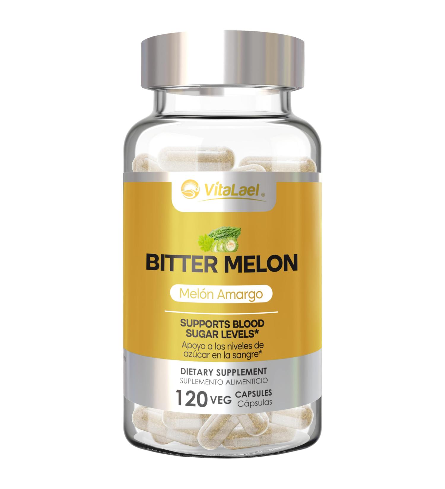 VitaLael Bitter Melon - Natural Glucose Metabolism Support - 120 Vegan Capsules - Traditional Herb for Metabolic Wellness - Premium Non-GMO Formula
