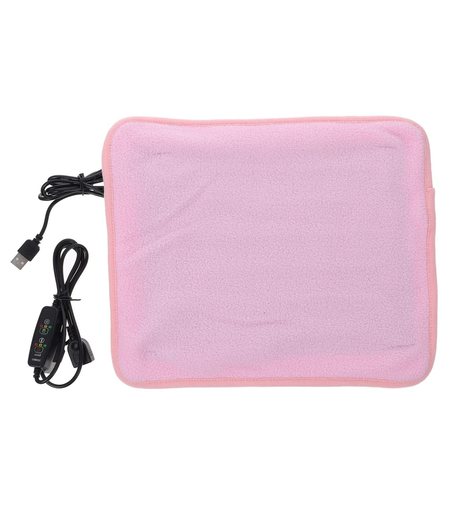 FRCOLOR Heat Mat Reptile Pet Heating Pad Small Puppy Heat Pad USB Electric Pet Heated Bed Mat for Cats Turtle Lizard Reptile Thermal Sleeping Pad Adjustable 11.8 X 9.8 in 30X25X0.1CM Pink - Buy Online on GoSupps.com