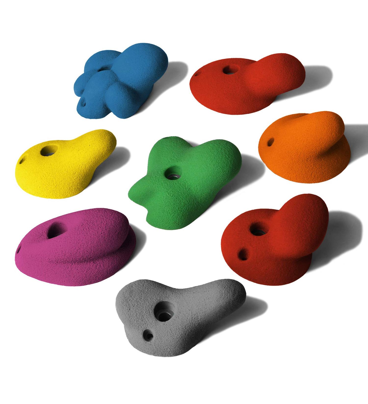 ALPIDEX 8 XL Climbing Holds Set - Mixed Colour Handle Grips with Deep to Medium-Deep Undercuts for Superior Performance - International Shipping Available - Buy Online on GoSupps.com