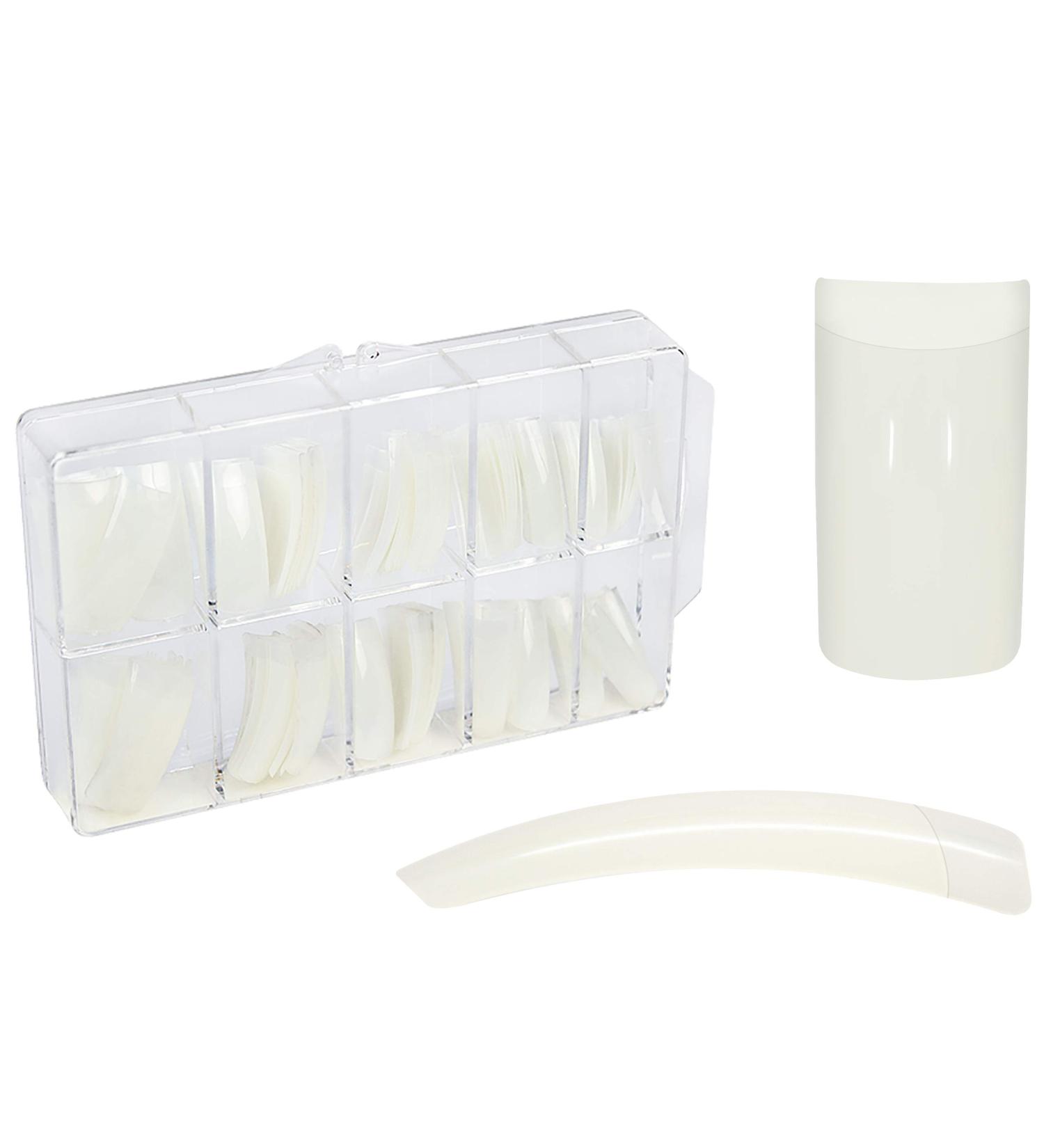 100 Pcs Easy Fit Flat Nail Tips - Premium Artificial Nail Art for Perfect Manicures - Buy Online on GoSupps.com