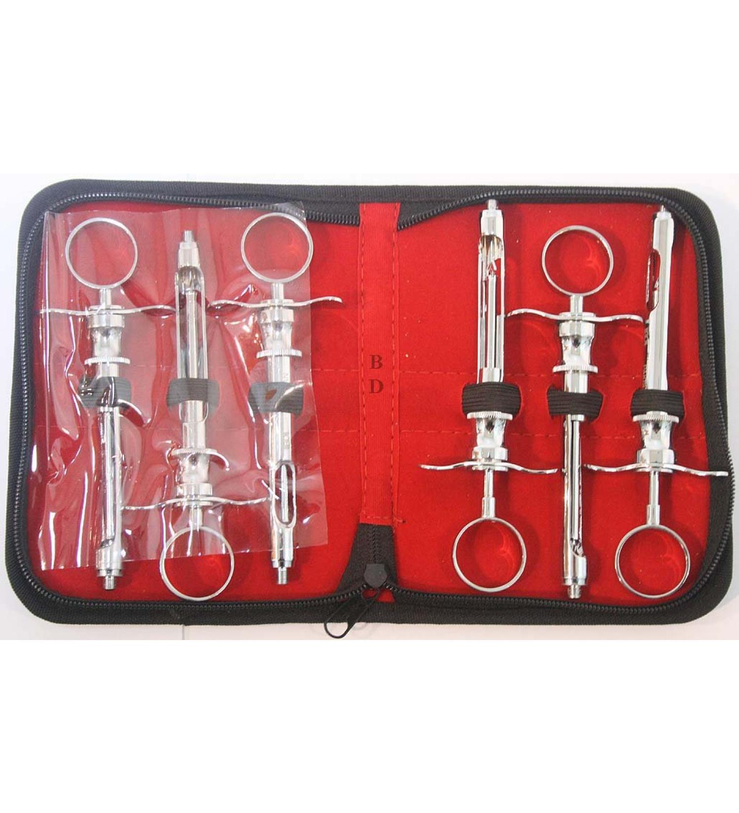 Bdeals 6 Pcs Set of Aspirating Syringe with Pouch Good Quality