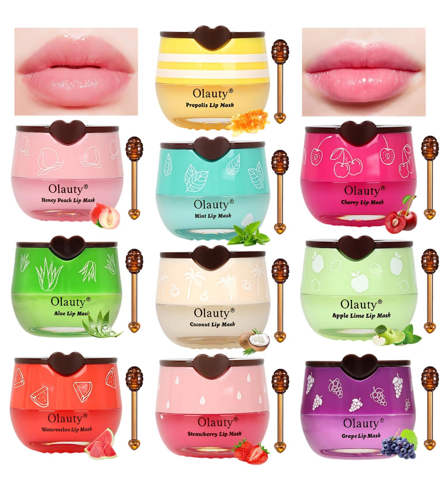 10Pcs Bee Lip Balm Honey Pot Galentines & Valentines Day Gifts Party Favors Strawberry Watermelon Apple Lime Cherry Mint Aloe Vera Grapes Coconut Peach Moisturizing Honey Balm Bulk Gifts Honey&Strawberry&Waterme  - Buy Online on GoSupps.com