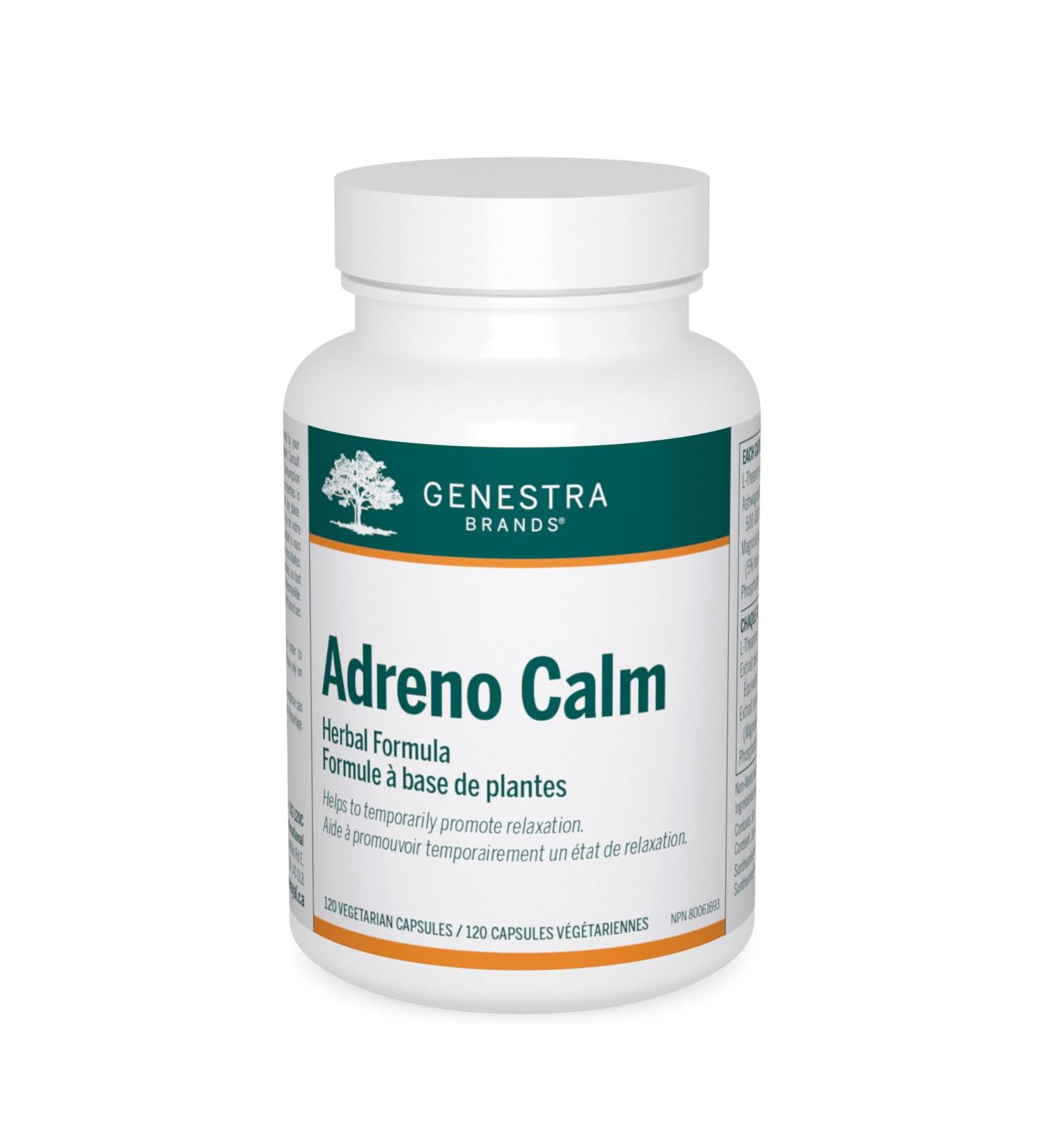 Genestra Brands - Adreno Calm - Helps to Temporarily supports Relaxation - 120 Vegetable Capsules - Buy Online on GoSupps.com