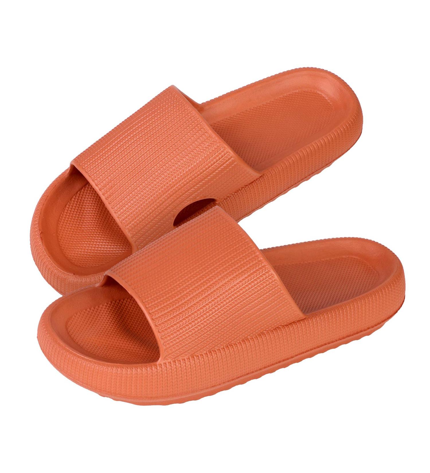 Monerffi Women's Vintage Outdoor Sandals | Anti-Slip Beach Slippers | Lightweight Open Toe Platform | Size 44/45 EU - Orange - Buy Online on GoSupps.com