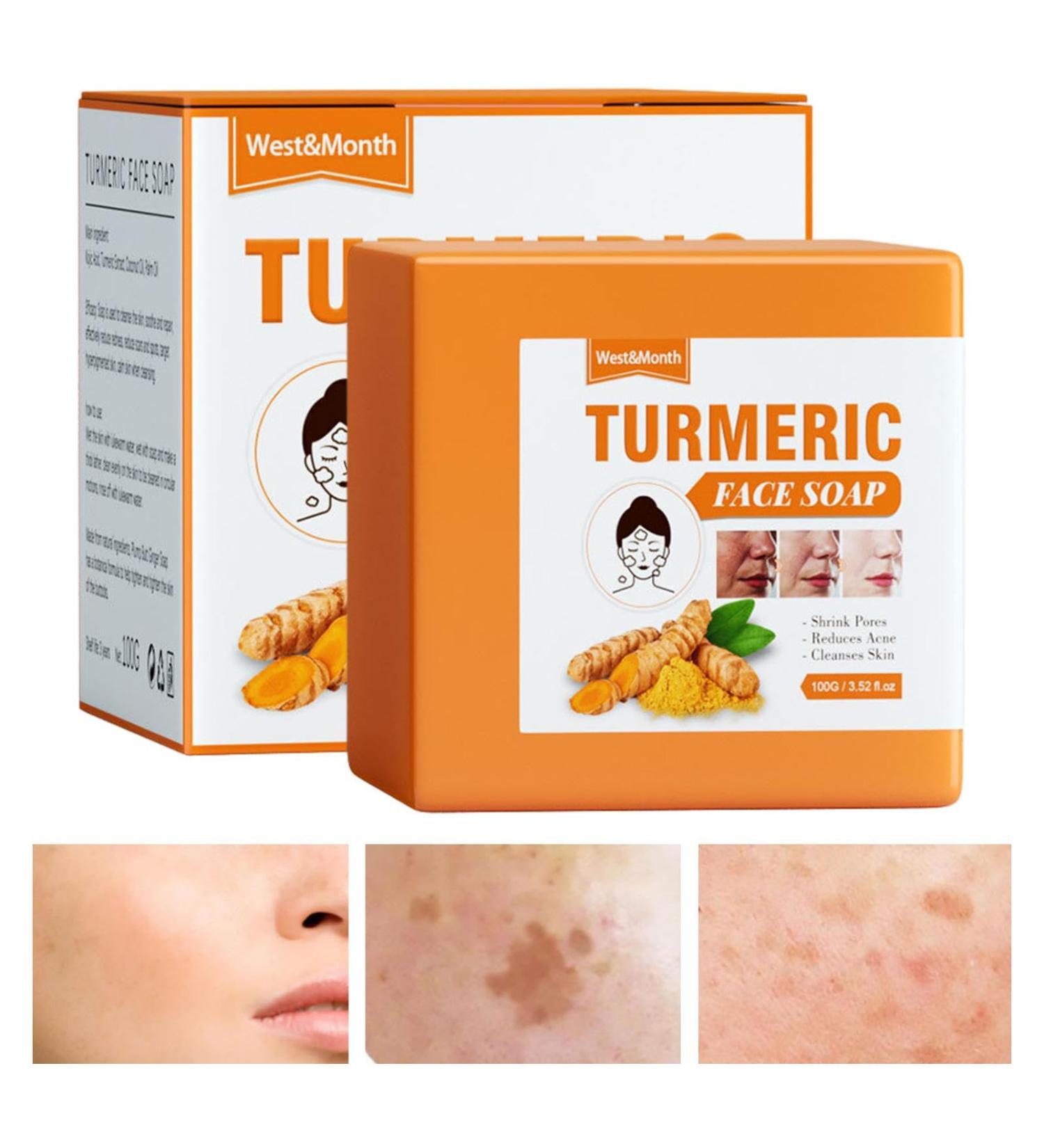 Turmeric Soap | Skin Lightening Kojic Acid Soap | Soap Bars for Hyperpigmentation Acne Spot Removal - Buy Online on GoSupps.com