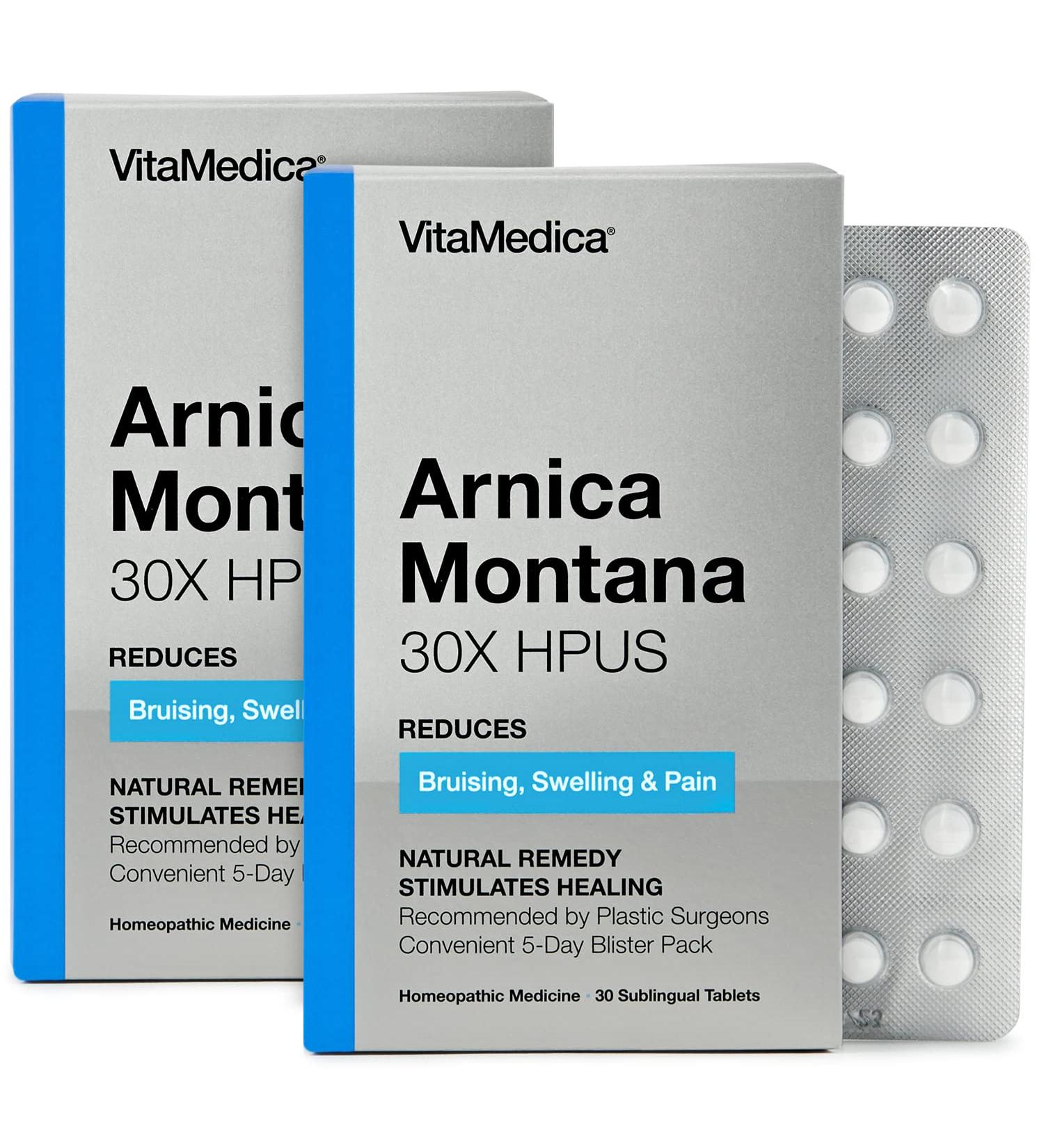 VitaMedica Arnica Montana 30X HPUS Tablets | Homeopathic | Made in USA | Plant Based | 2 Pack Bundle - 60 Count Each | 5 Day Supply - Buy Online on GoSupps.com