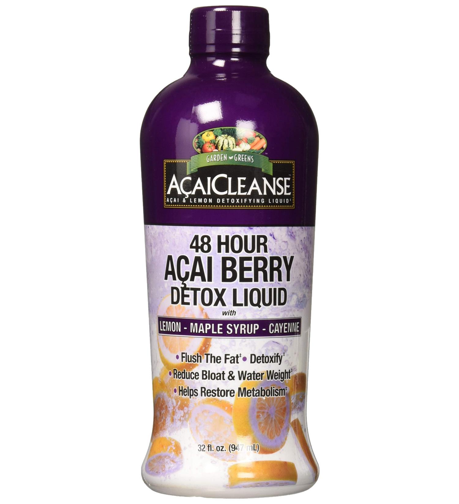 Organic Garden Greens Acai Cleanse 48Hr Detox - 32 Oz Bottle - Buy Online on GoSupps.com