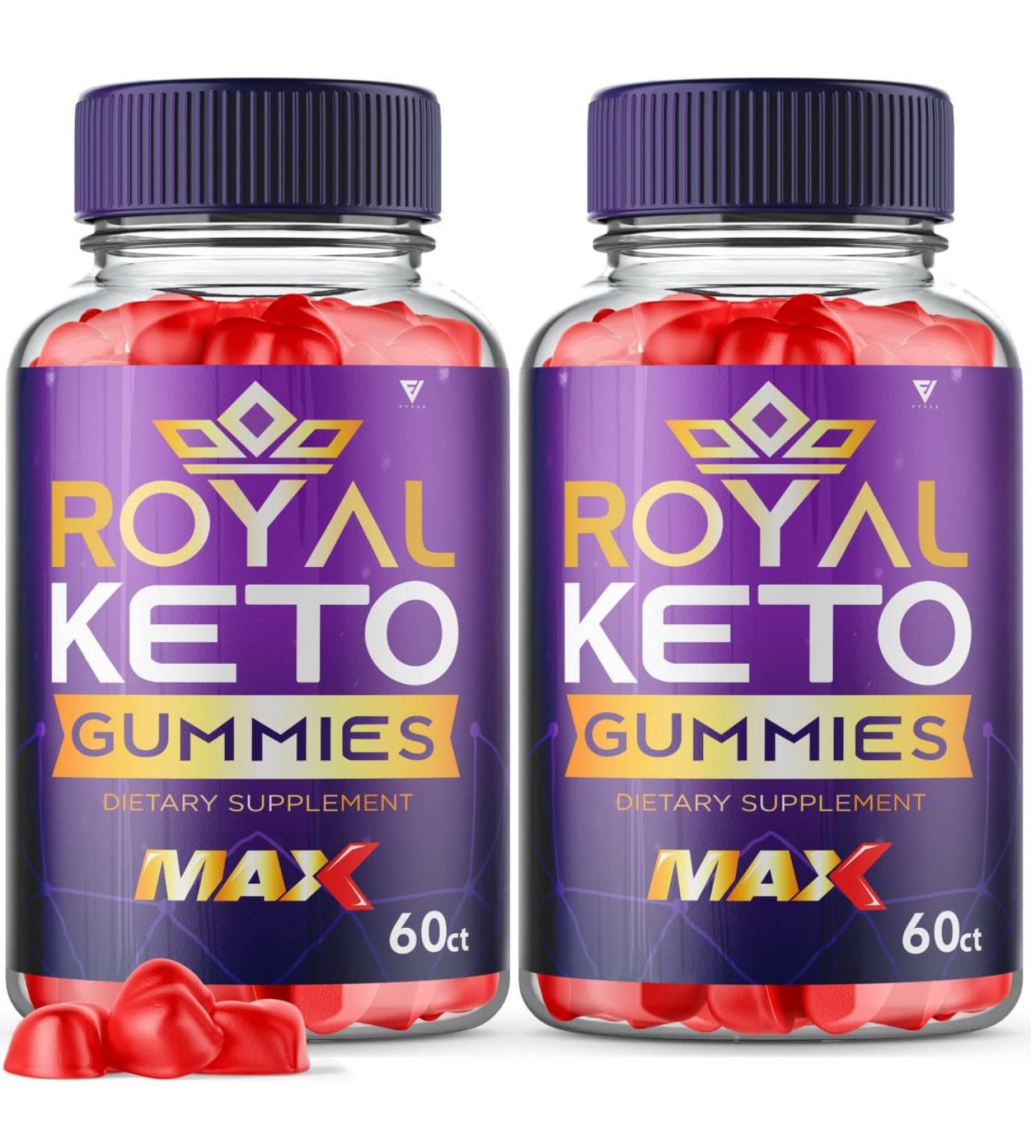 Royal Keto Gummies with Apple Cider Vinegar for Weight Loss - 2 Pack - 120 Gummies - Buy Online on GoSupps.com