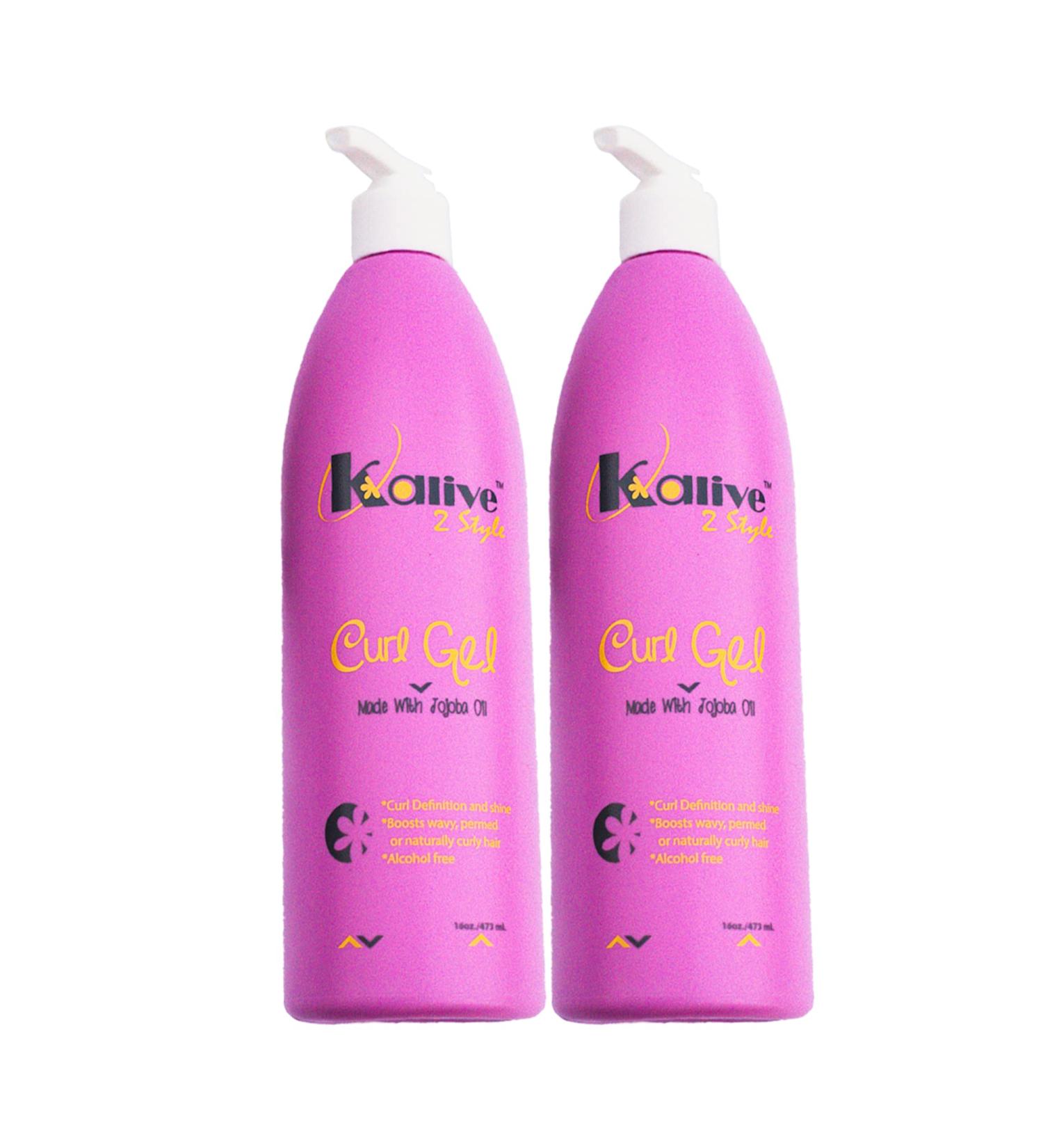 KALIVE Curl Gel 16 oz for Women - Defines All Curl Types & Textures - Pack of 2 - Buy Online on GoSupps.com
