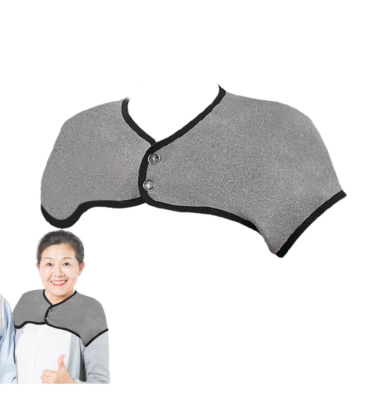 Calakono 360-Degree Heated Shoulder Warming Pillow | XL Washable Velvet Neck Wrap for All Seasons | Light Gray Neck Warmer - Buy Online on GoSupps.com