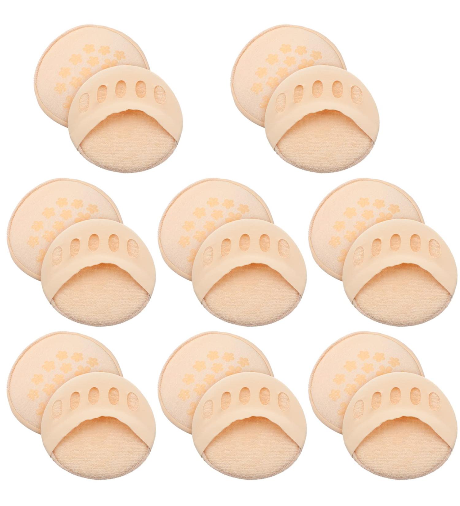 8 Pairs Reusable Forefoot Ball of Foot Cushions for Women - High Heel Pain Relief & Prevention with Invisible Toe Socks - Buy Online on GoSupps.com