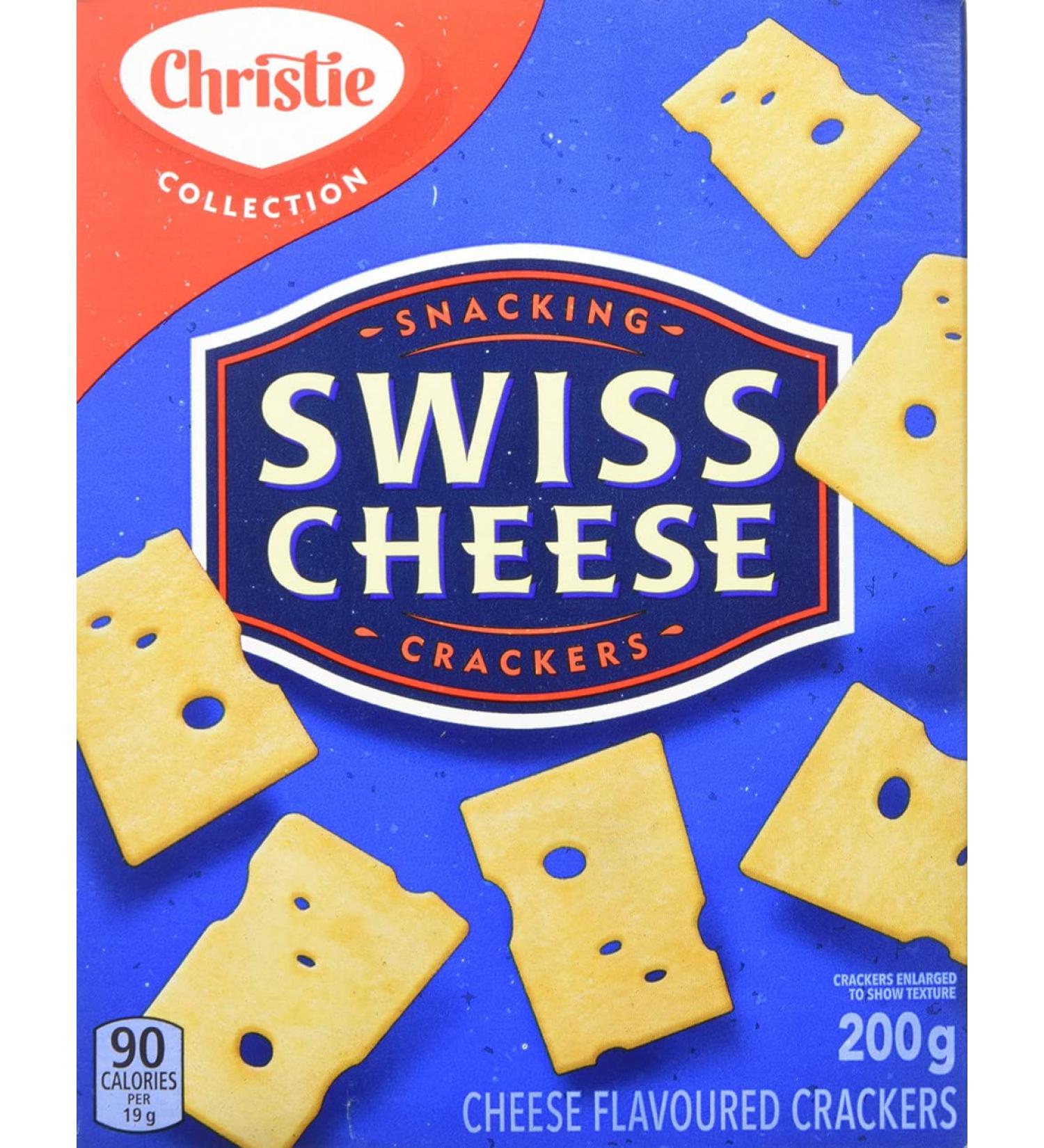 Christie Swiss Cheese Crackers 200g/7.1oz - Imported from Canada - Pack of 6 - Buy Online on GoSupps.com