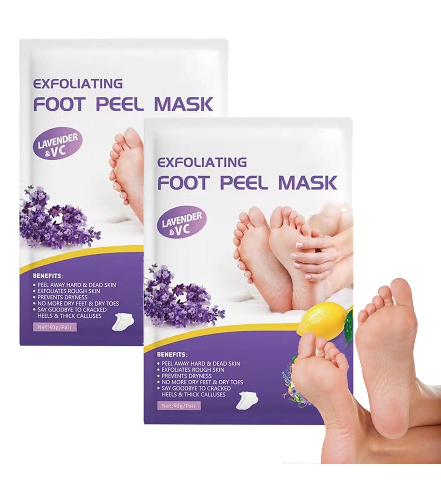 Foot Peel Mask Foot Exfoliating Mask Dry Skin Foot Mask 2 Pair Foot Exfoliating Socks Foot Peel Mask For Hard Skin Foot Care For Callus Remove Moisturizing Feet Peeling Mask - Buy Online on GoSupps.com