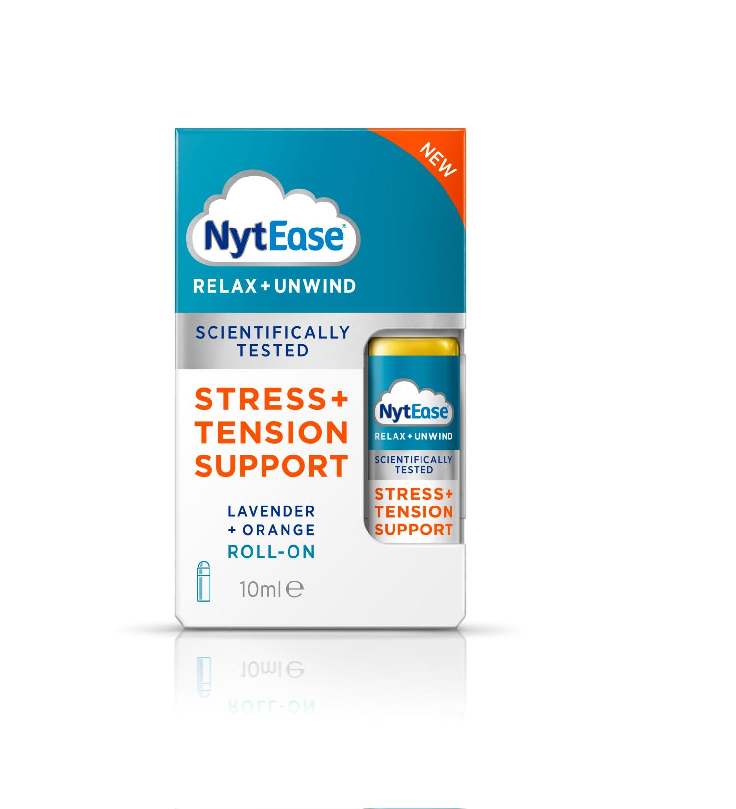 NytEase Roll-On 10ml - Stress and Tension Support with Jojoba Oil and Bergamot Lavender Blend - Buy Online on GoSupps.com