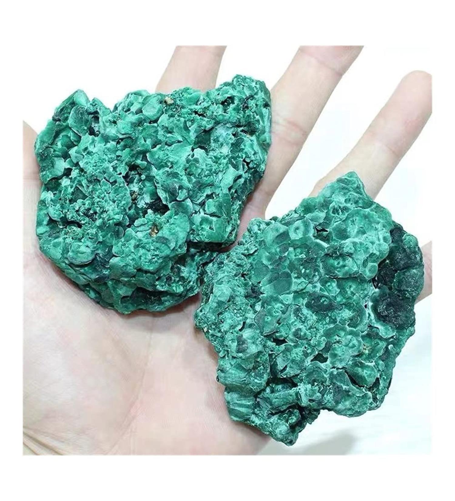 Natural Green Malachite Stone Rough Crystal Clastic Rock Cube Collectible Minerals Specimen for Full of Texture (Color : Green Size : 800g) 800g Green - Buy Online on GoSupps.com