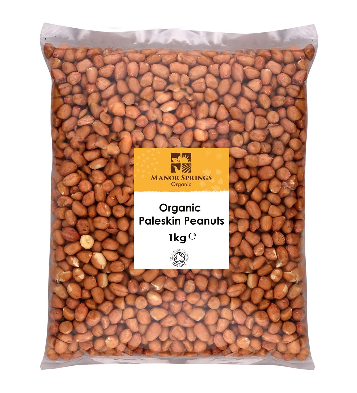 Organic Paleskin Peanuts 1kg by Manor Springs Organic - Buy Online on GoSupps.com