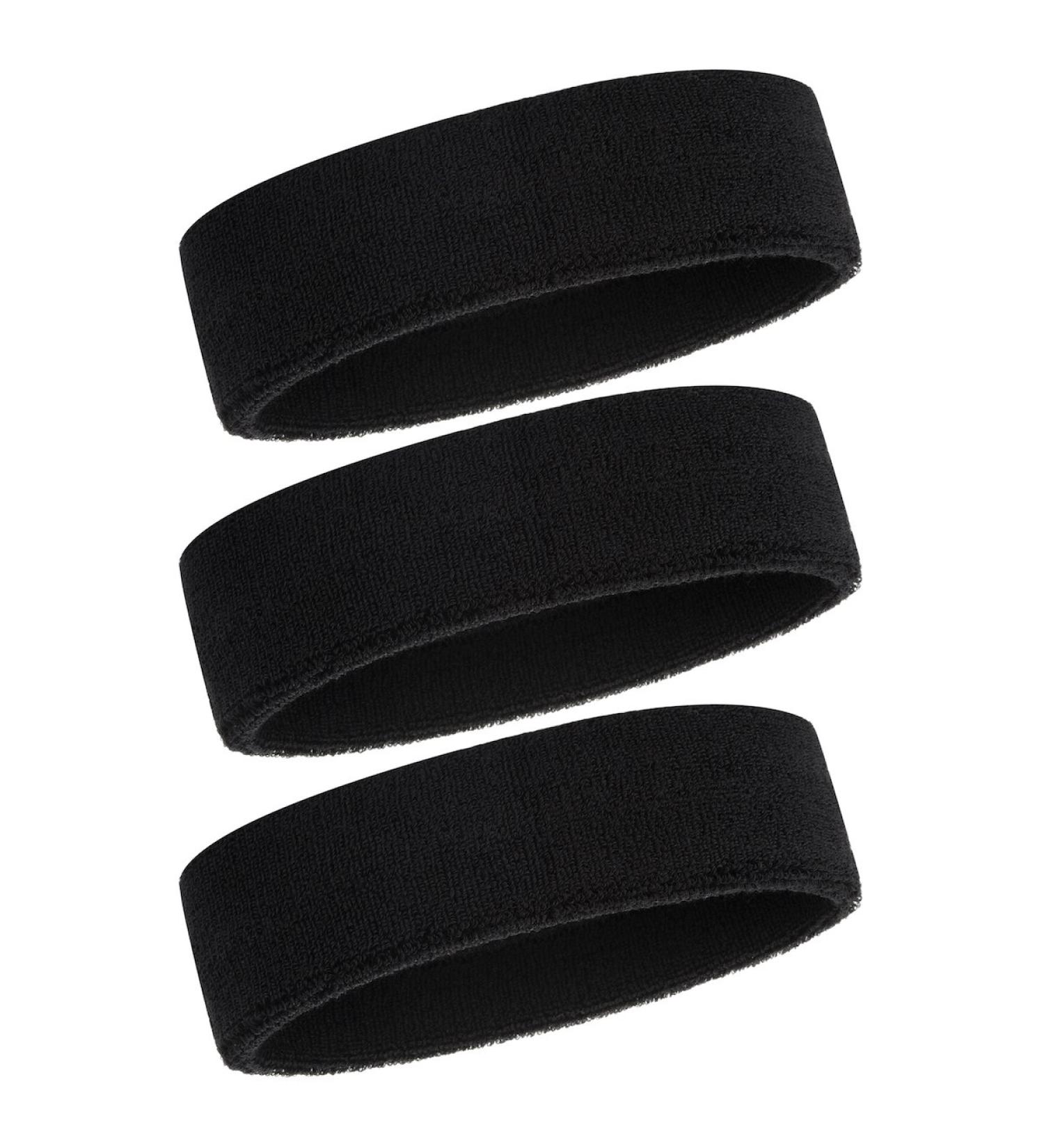 Onupgo Welding Tape Headband for Men & Women - Moisture-Wicking Cotton Terry Sports Headbands (3/6/12 Pack) - Sweat-Absorbing Athletic Gear - 3 Black Options - Buy Online on GoSupps.com