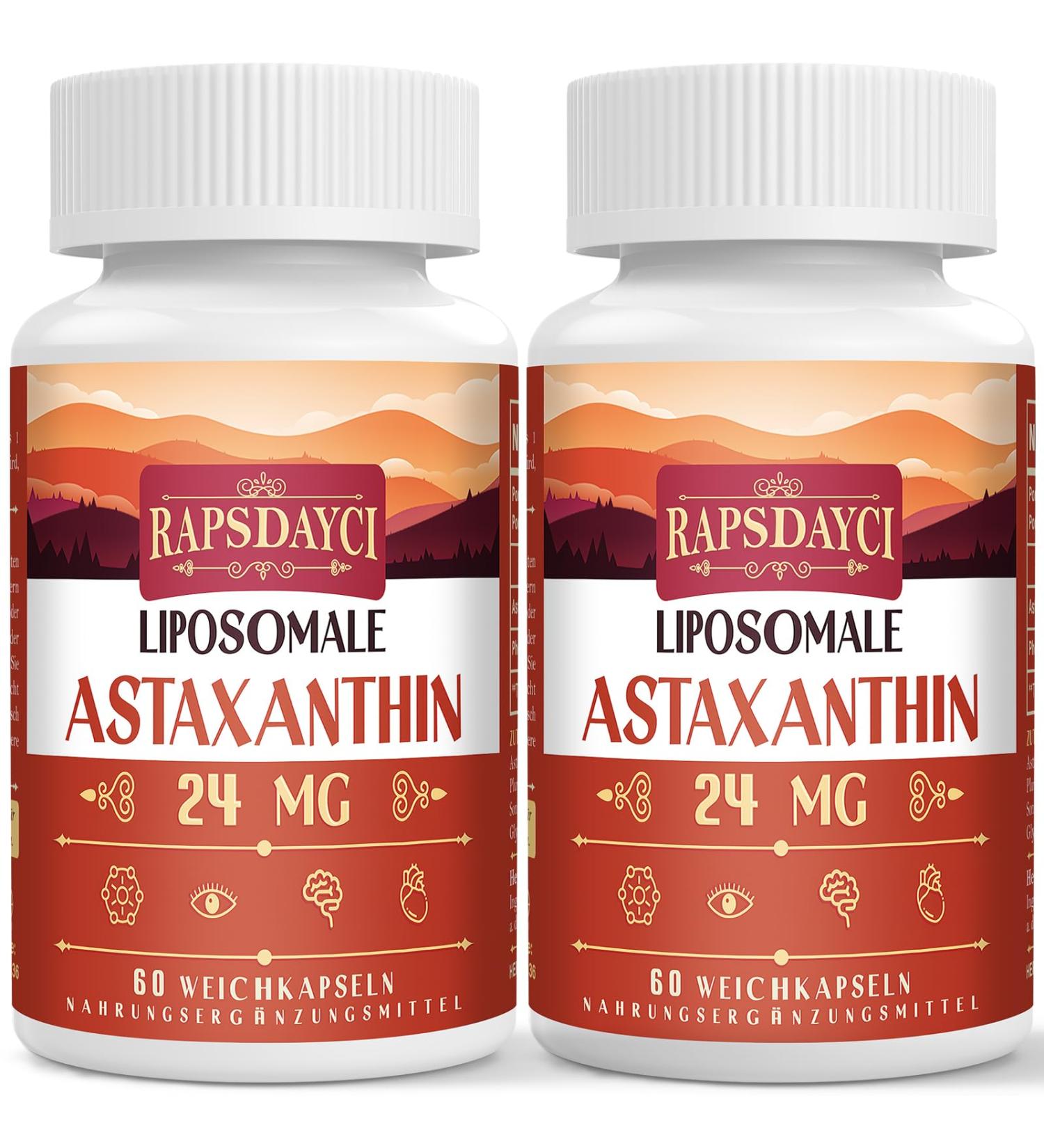 Astaxanthine Liposomale en G lules Molles - NON OGM - 60 g lules molles pour un usage quotidien (60 Unit s (Lot de 2)) 60 unit (Lot de 2) - Buy Online on GoSupps.com