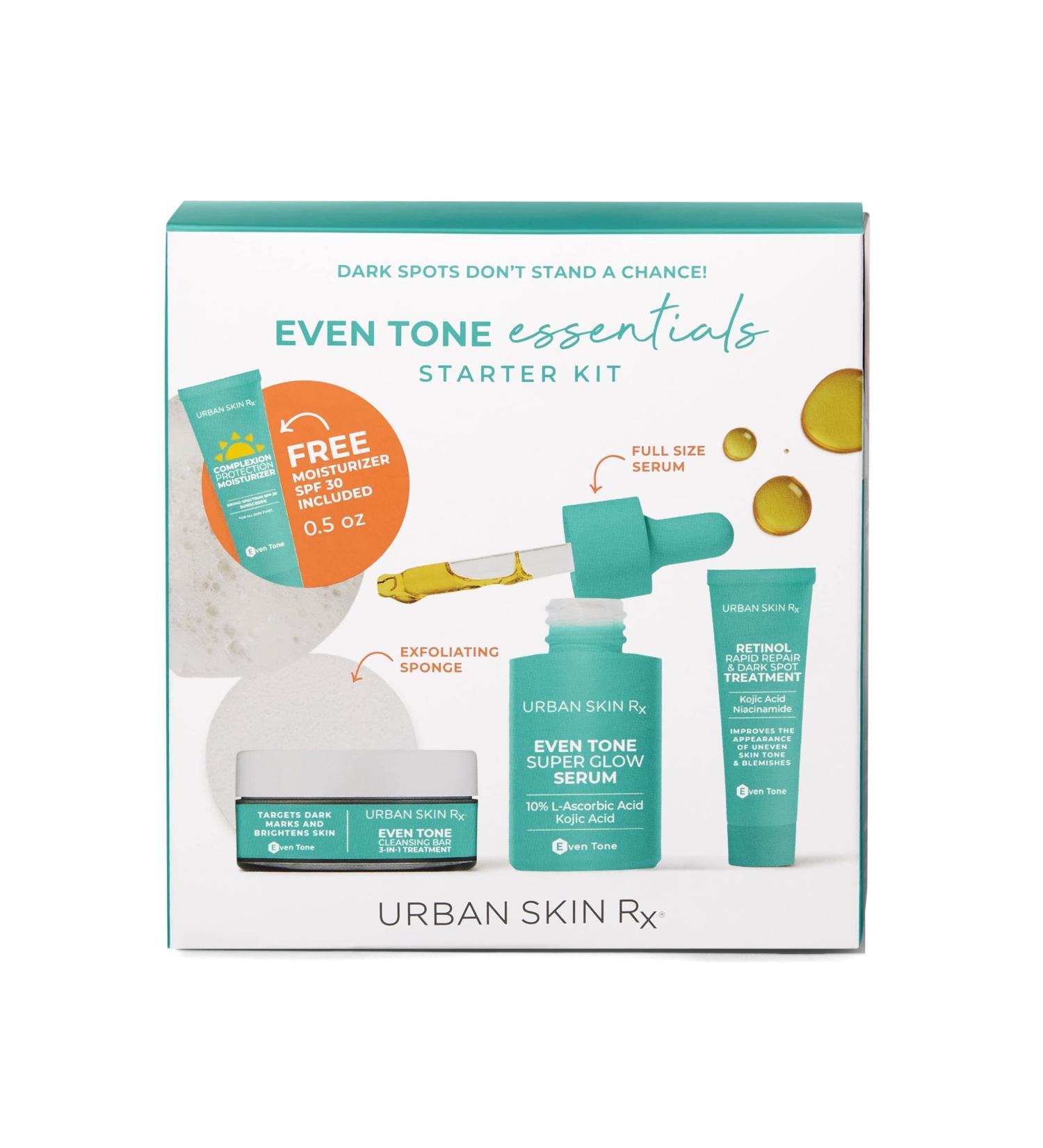 Urban Skin Rx Even Tone Essentials Starter Kit - Daily Regimen for Brighter, Even Skin - Buy Online on GoSupps.com