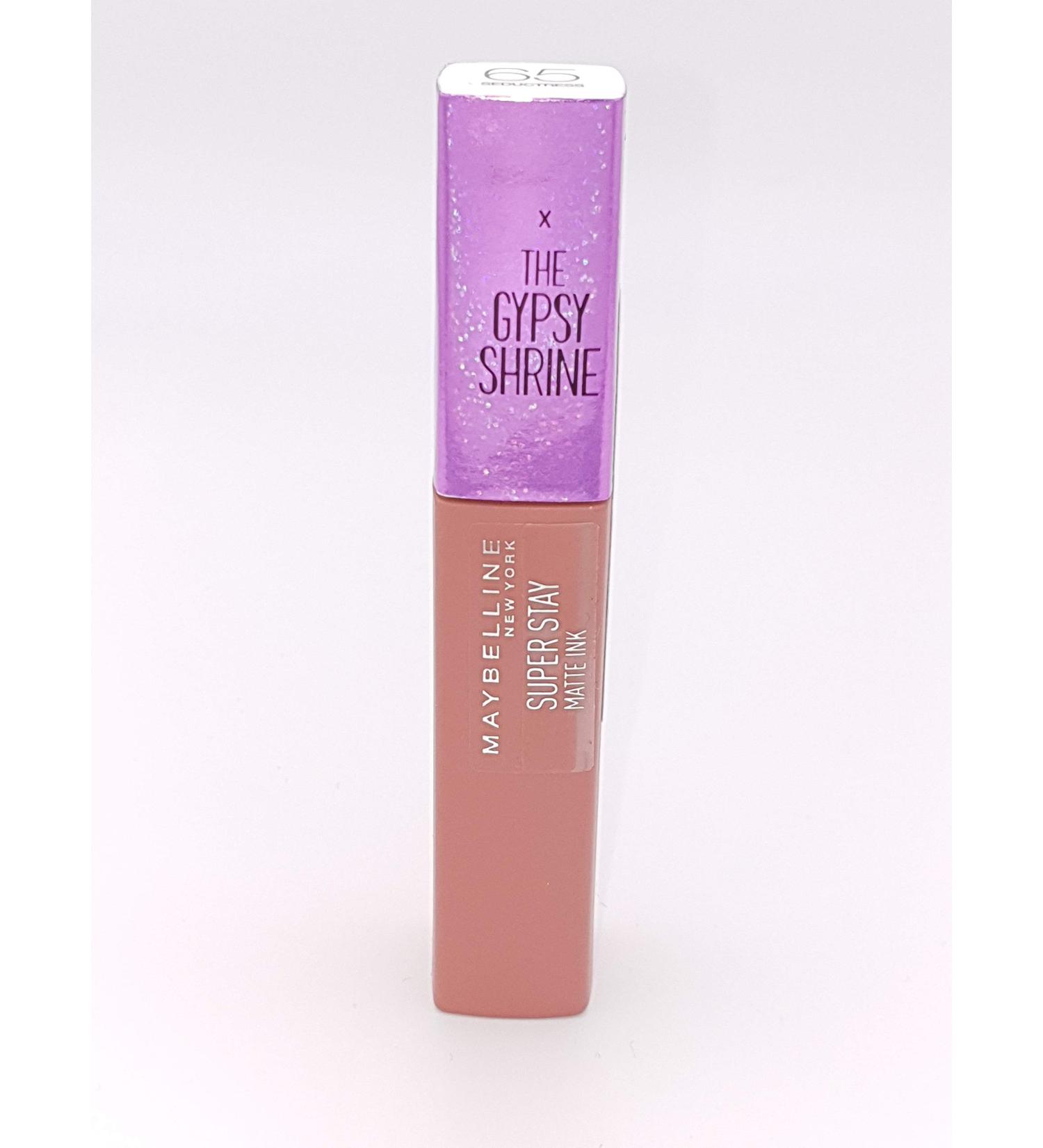 65 Seductress (Special Edition sequins shiny) - lipstick SuperStay MATTE INK by Maybelline New York