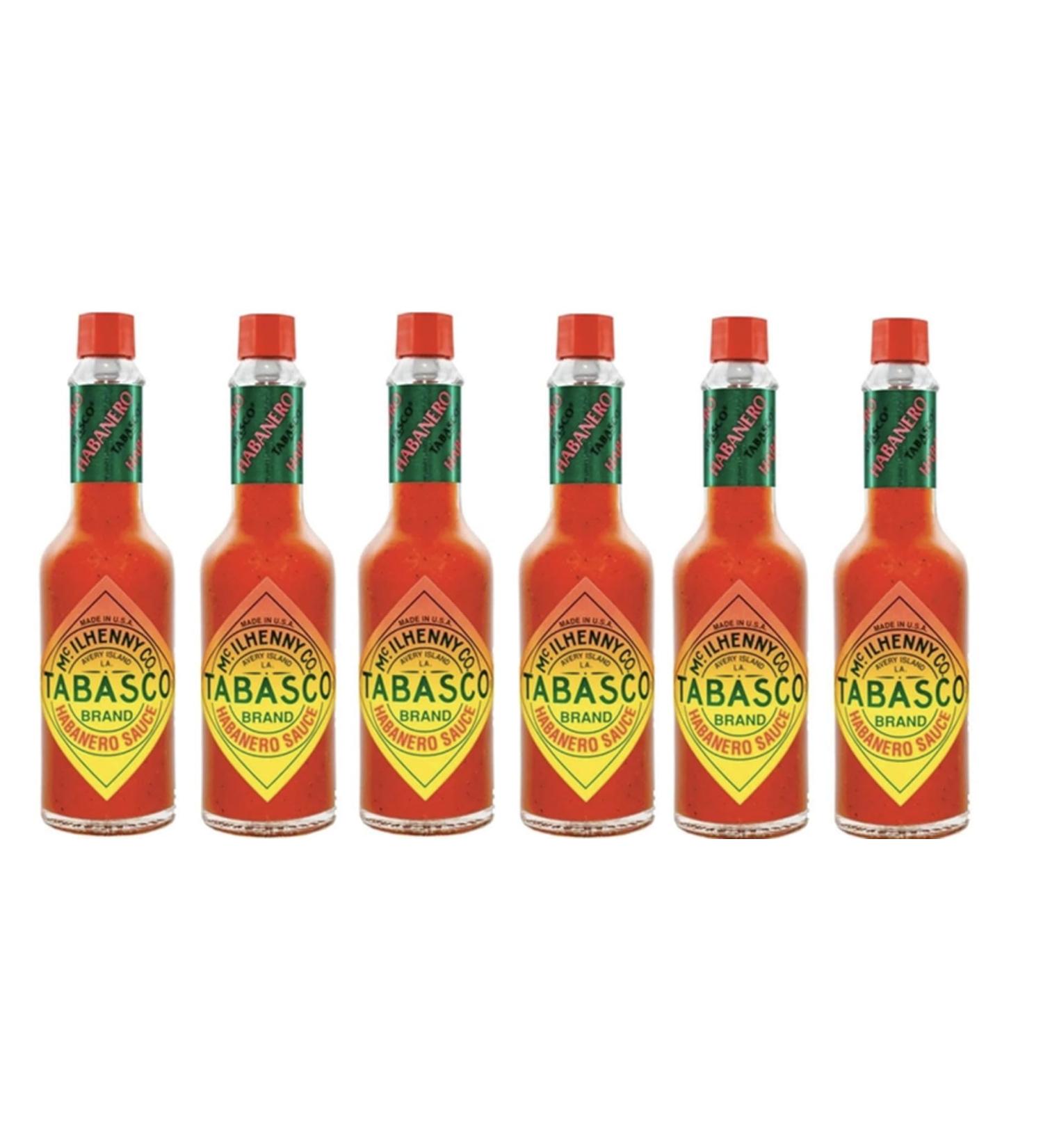 Tabasco Habanero Hot Sauce 57 ml Lot de 6 - Buy Online on GoSupps.com