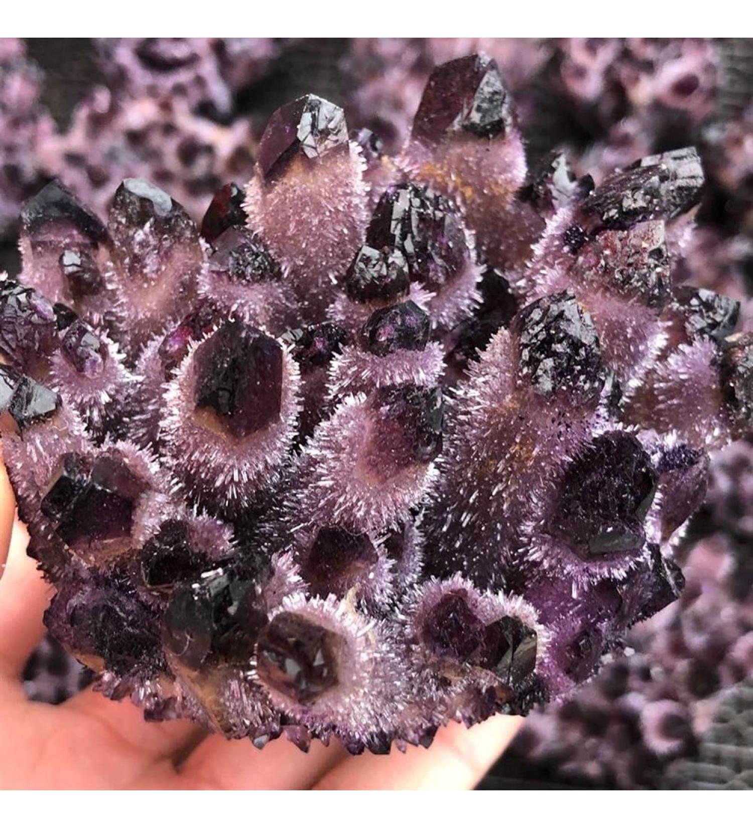 Crystal Rough Hot Day Crystal Cluster Coffee Amethyst Processing from The Crystal Cluster - Buy Online on GoSupps.com