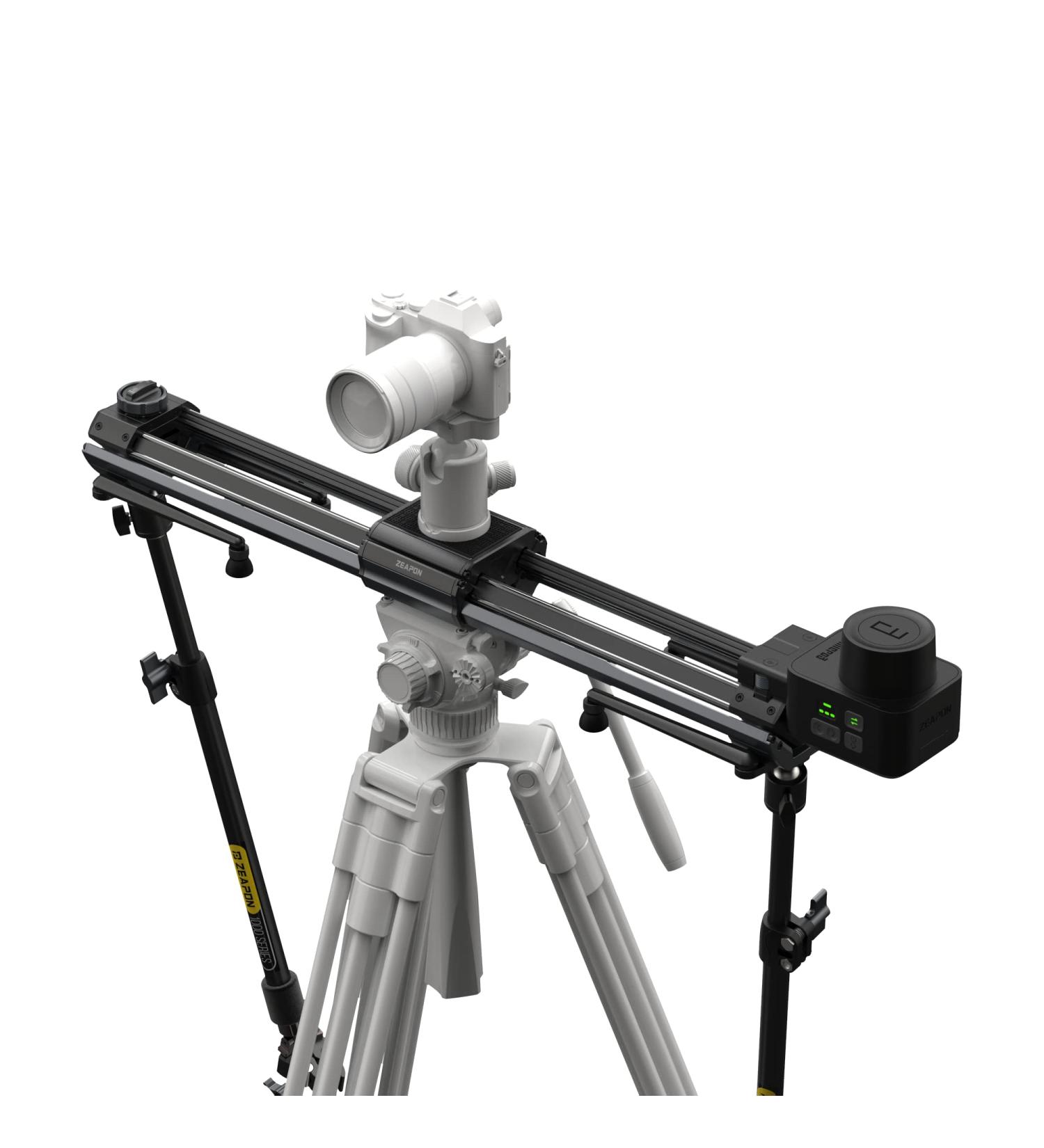 Zeapon Micro 3 E1000 Motorized Slider - Portable DSLR Camera Slider System with Double Distance Rail, Payload 4-12KG, 107cm Travel Distance - Ideal for Video, Macro Photography - Buy Online on GoSupps.com