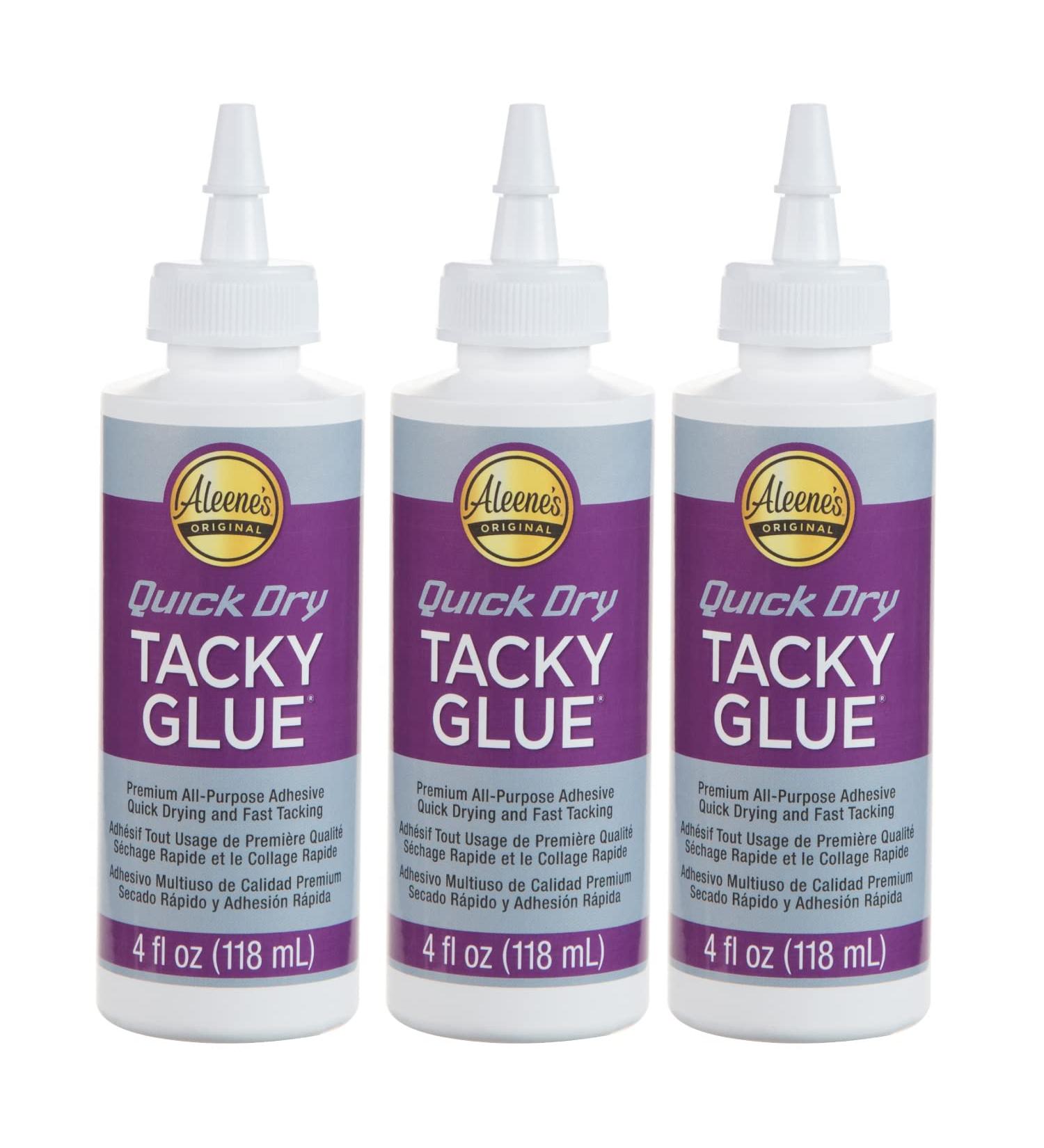 Aleene's Quick Dry Tacky Glue 4 FL OZ - 3 Pack | Multi-Purpose Adhesive - Buy Online on GoSupps.com