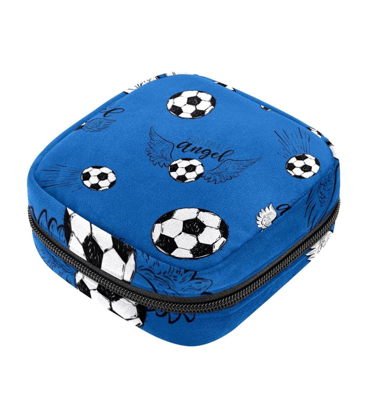 Flying Football Women's Binding Napkins Storage Bag - Portable Period Bag for Teens & Girls | Menstrual Cup Pocket & Breastfeeding Insert Holder - Buy Online on GoSupps.com
