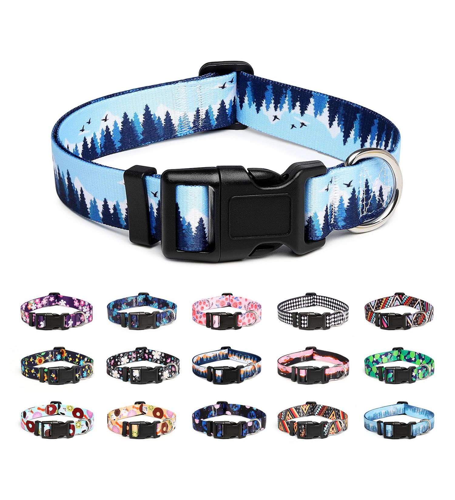 Buy Mercano Adjustable Dog Collar - Soft Nylon Comfort for Small Medium & Large Dogs | Durable Patterned Design for Puppies & Pets - Buy Online on GoSupps.com